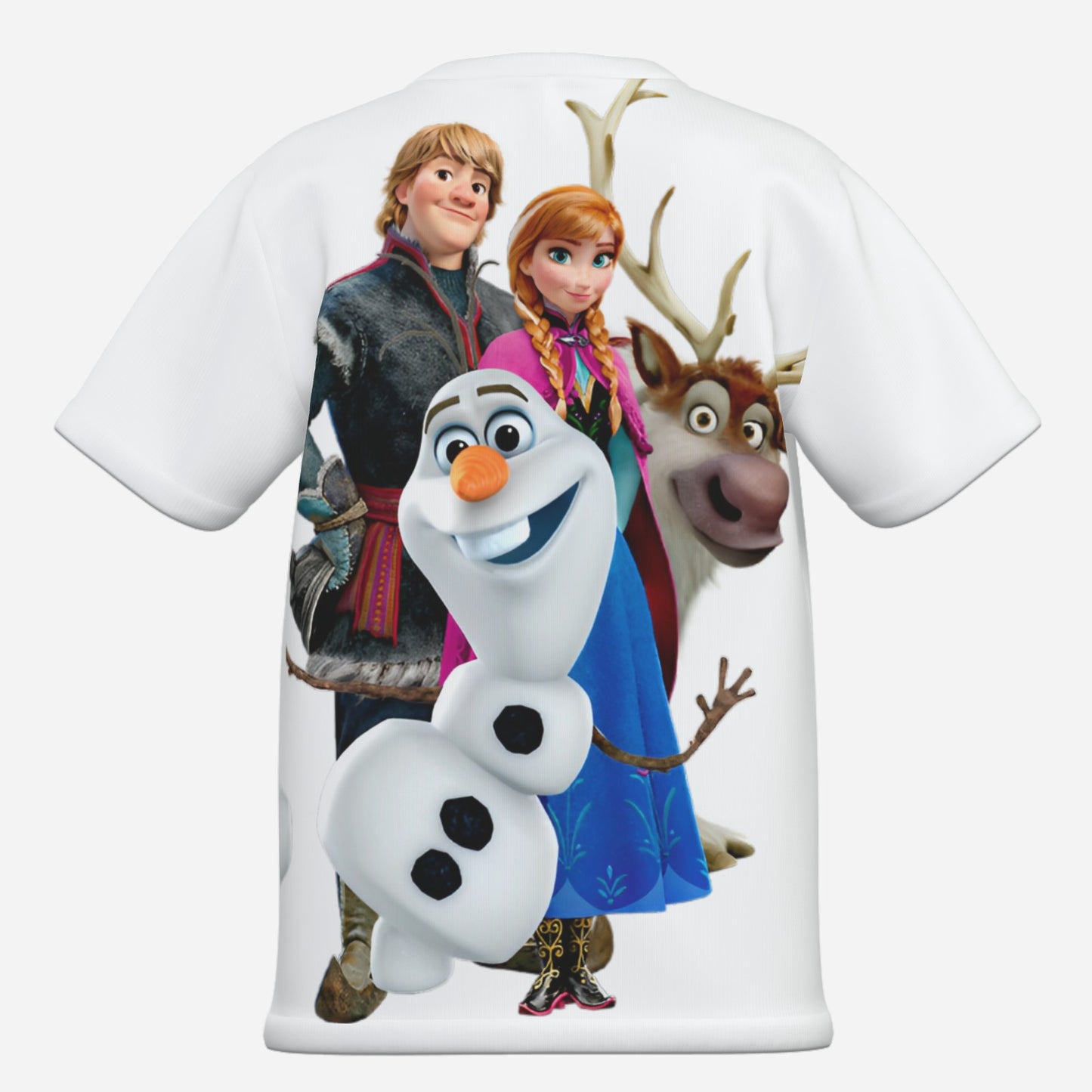 Frozen O Neck T-Shirt-Imitation Cotton 170 GSM