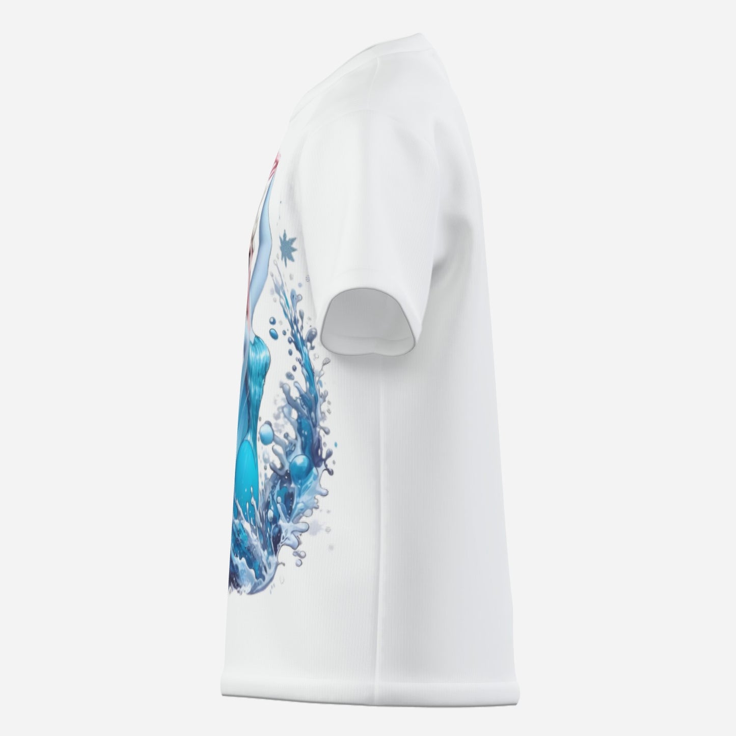 Frozen O Neck T-Shirt-Imitation Cotton 170 GSM