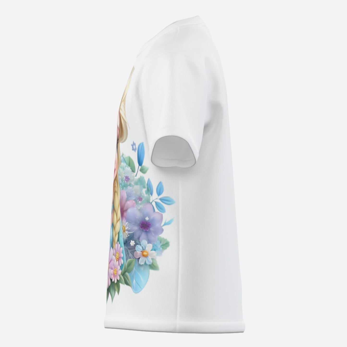 Frozen O Neck T-Shirt-Imitation Cotton 170 GSM
