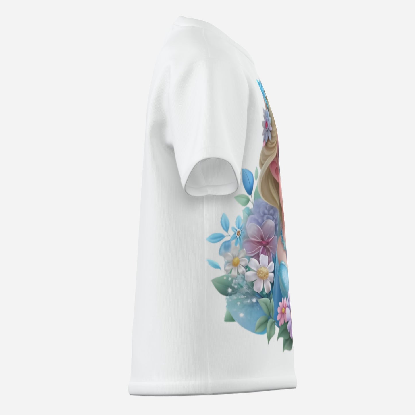 Frozen O Neck T-Shirt-Imitation Cotton 170 GSM