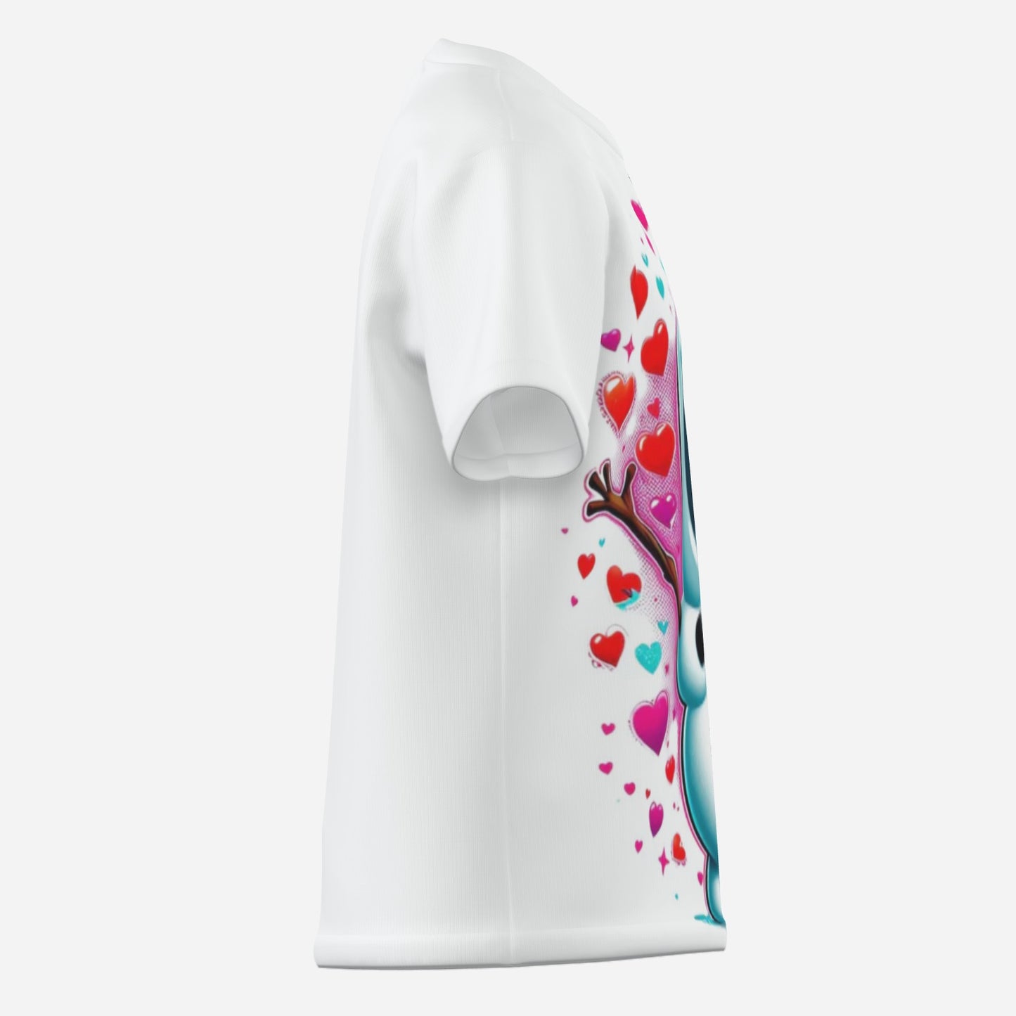 Frozen O Neck T-Shirt-Imitation Cotton 170 GSM