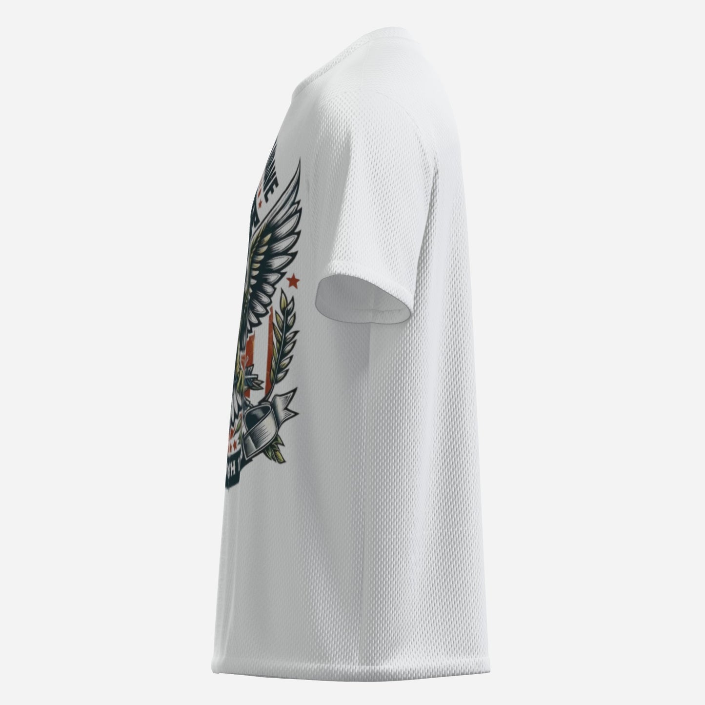 Men's O Neck T-Shirt-Reinforced Neckline-Mi Tong Mesh 140 GSM