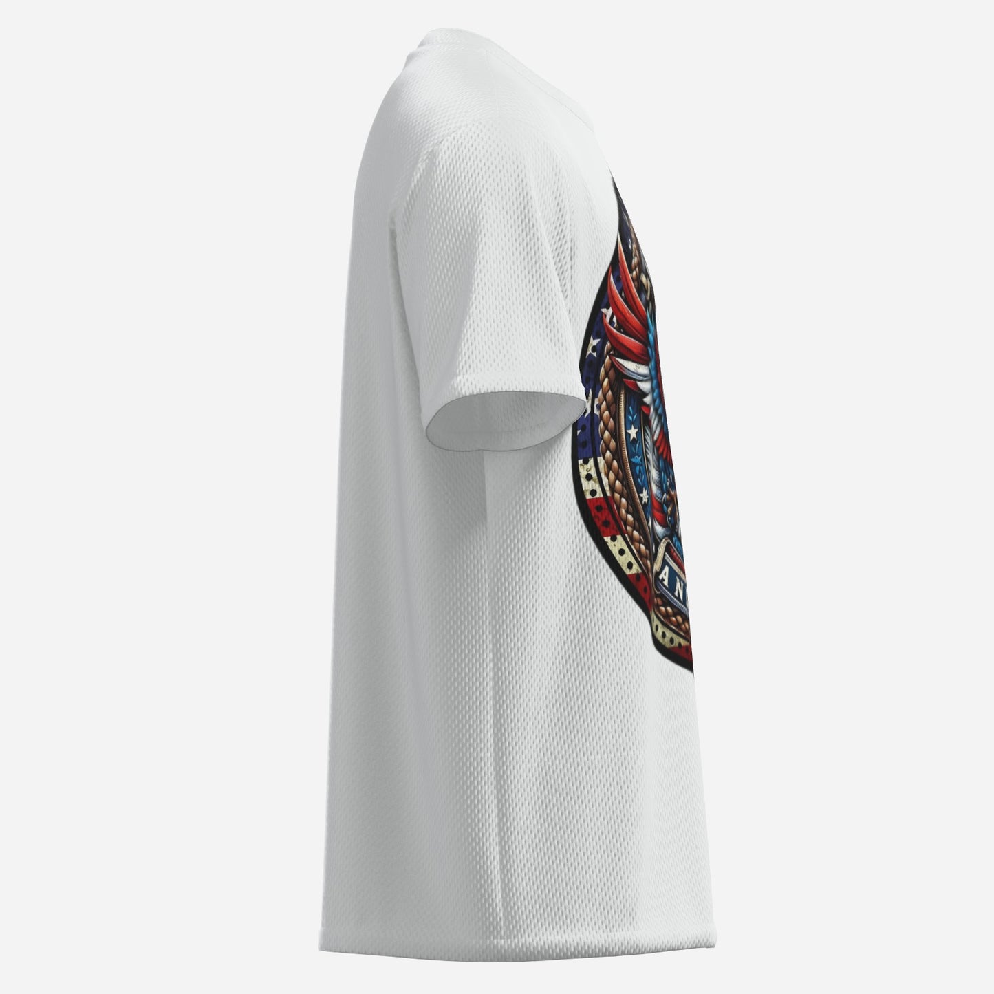 Men's O Neck T-Shirt-Reinforced Neckline-Mi Tong Mesh 140 GSM