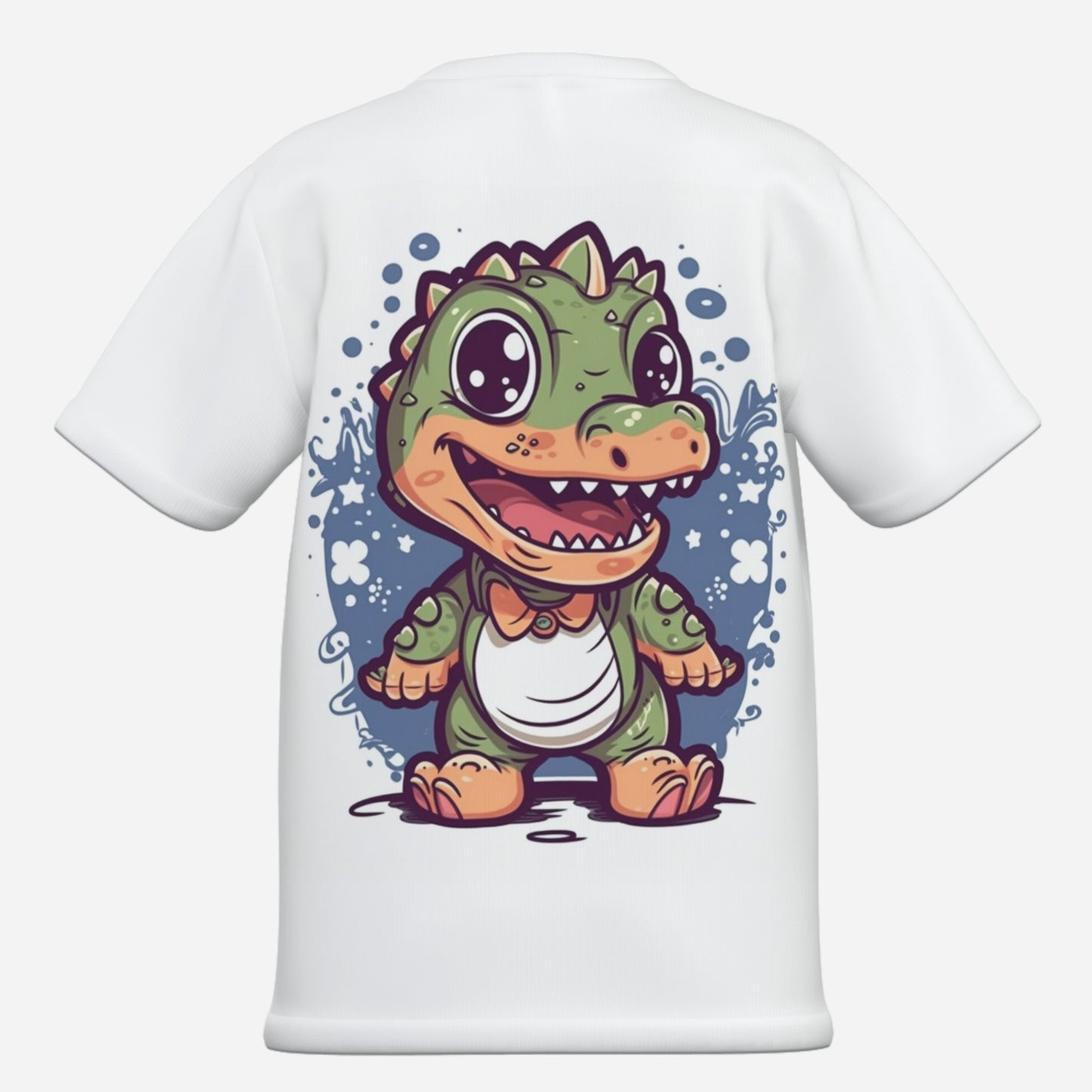 Lustiges Kinder Dino T-Shirt aus Baumwolle Imitat