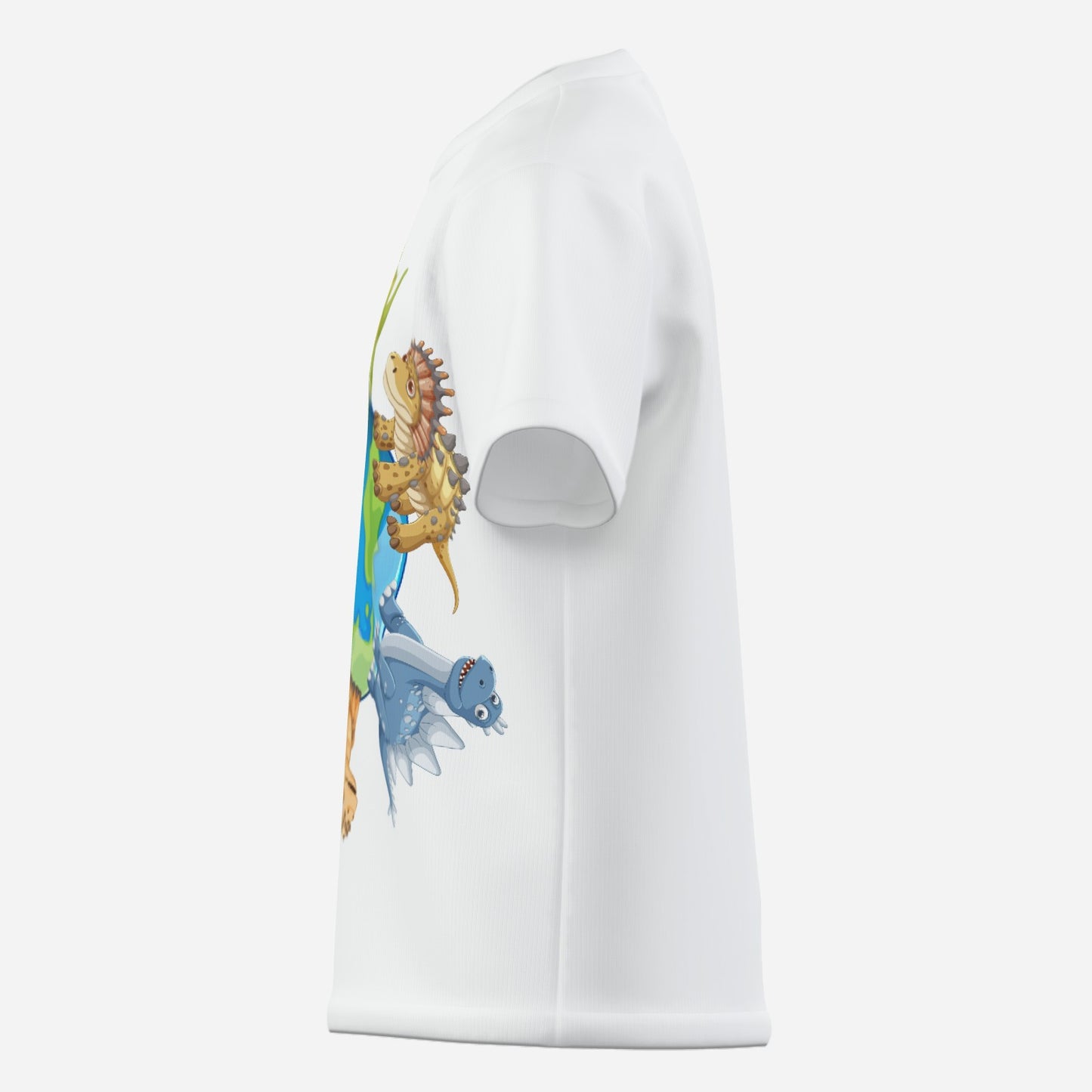 Lustiges Kinder Dino T-Shirt aus Baumwolle Imitat