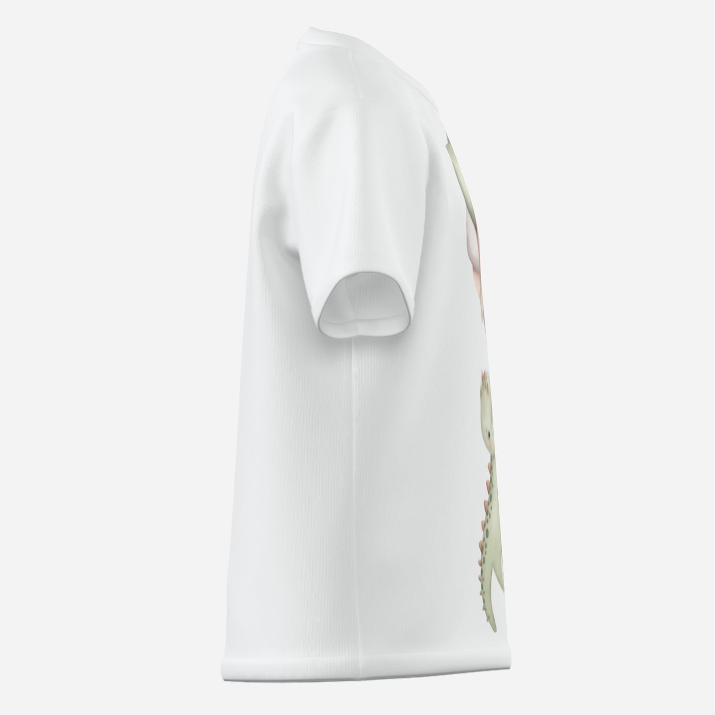 Lustiges Kinder Dino T-Shirt aus Baumwolle Imitat