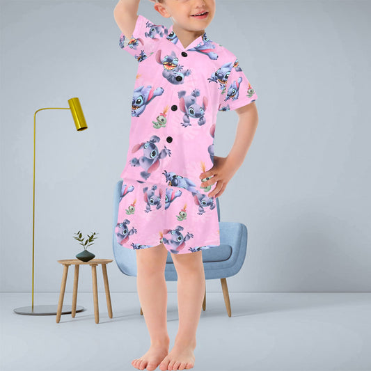 Stitch V-Neck Short Pyjama Set