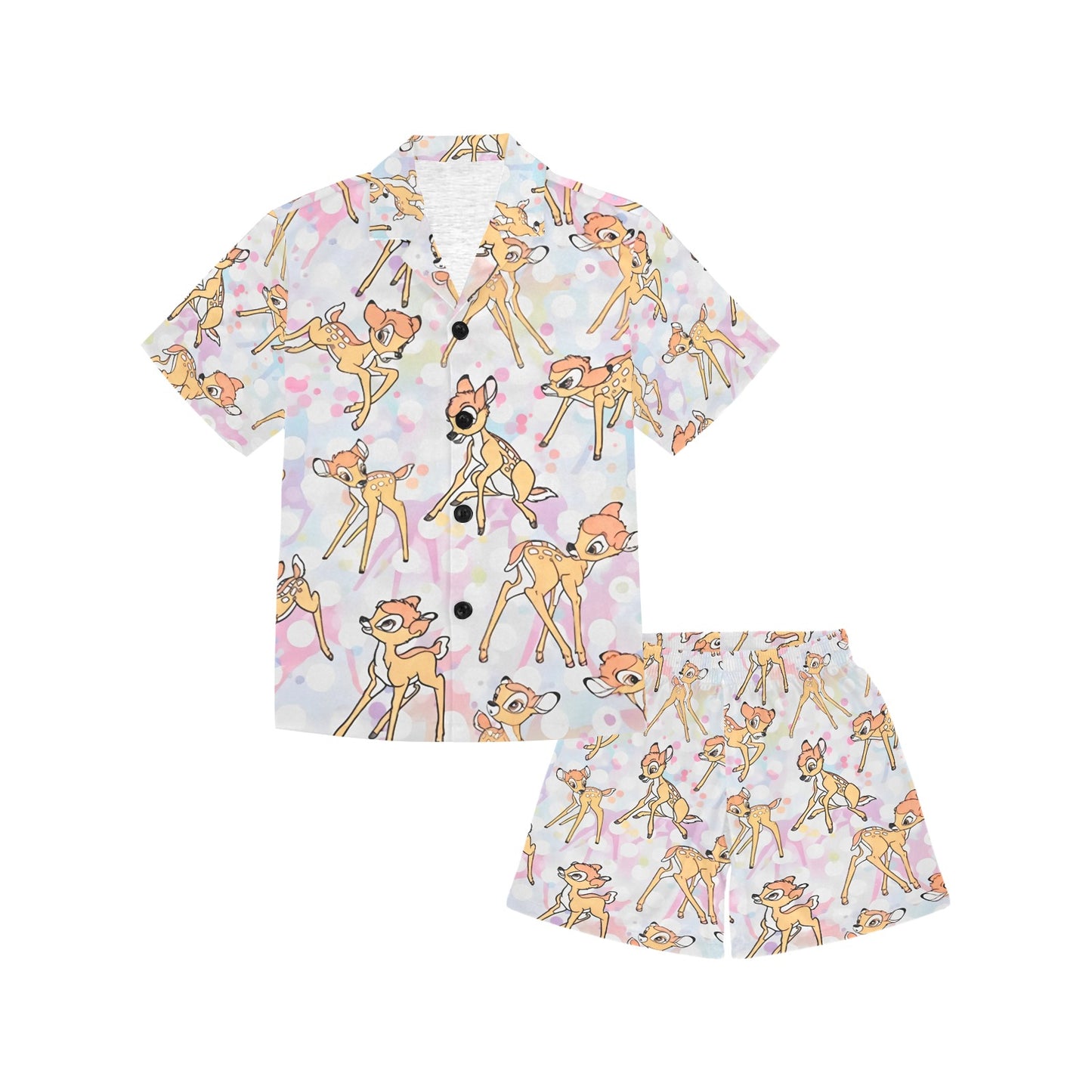 Bambi V-Neck Short Pyjama Set