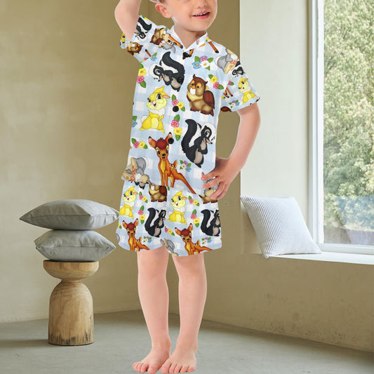 Bambi V-Neck Short Pyjama Set