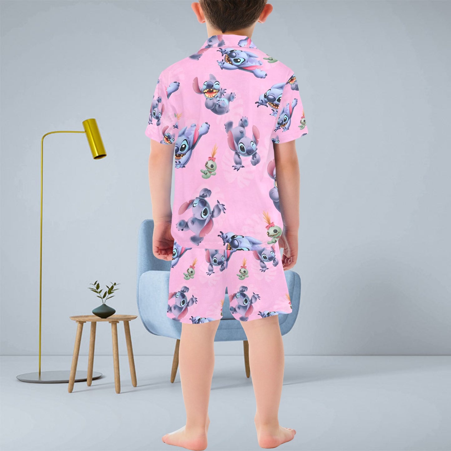 Stitch V-Neck Short Pyjama Set