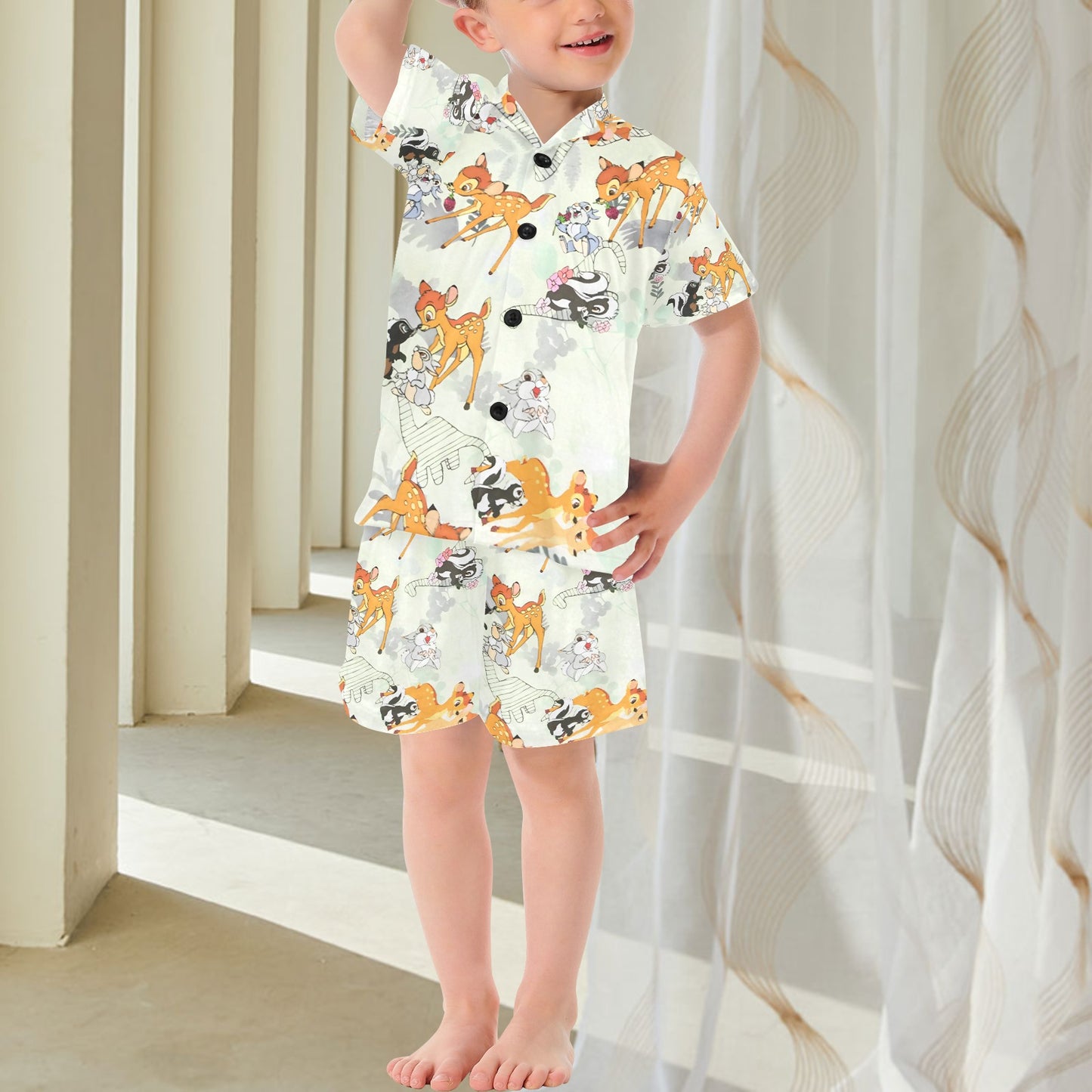 Bambi V-Neck Short Pyjama Set