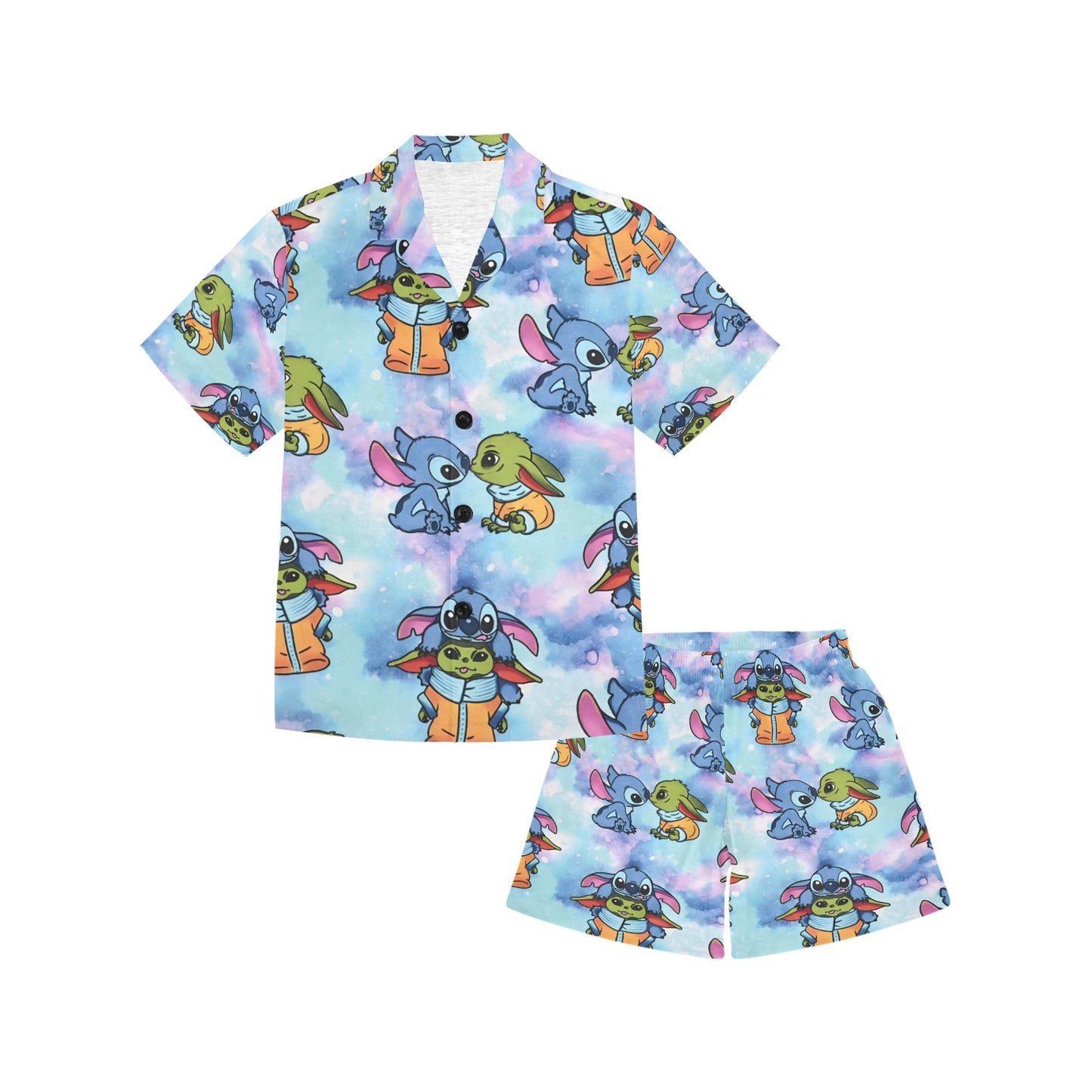 Stitch V-Neck Short Pyjama Set