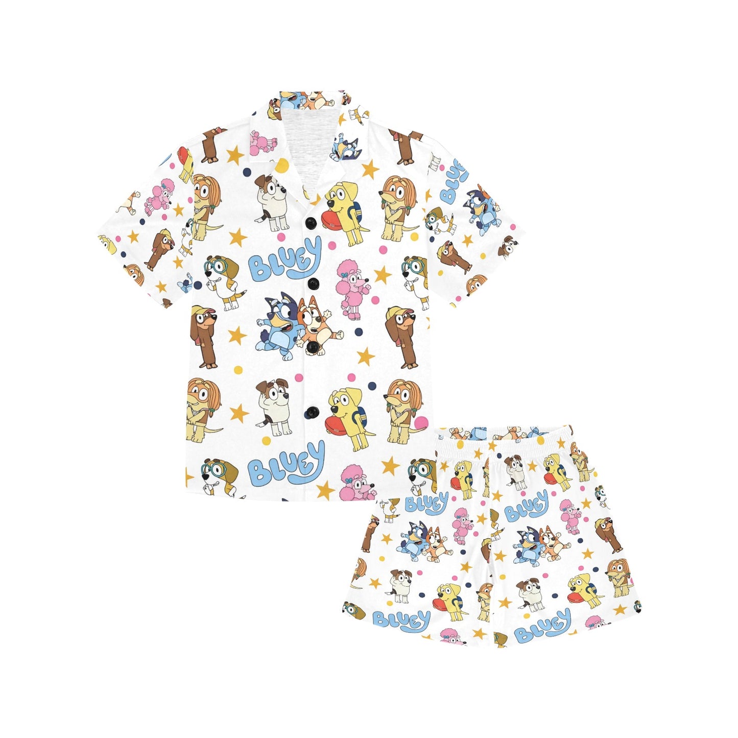 "Bluey" V-Neck Short Pyjama Set