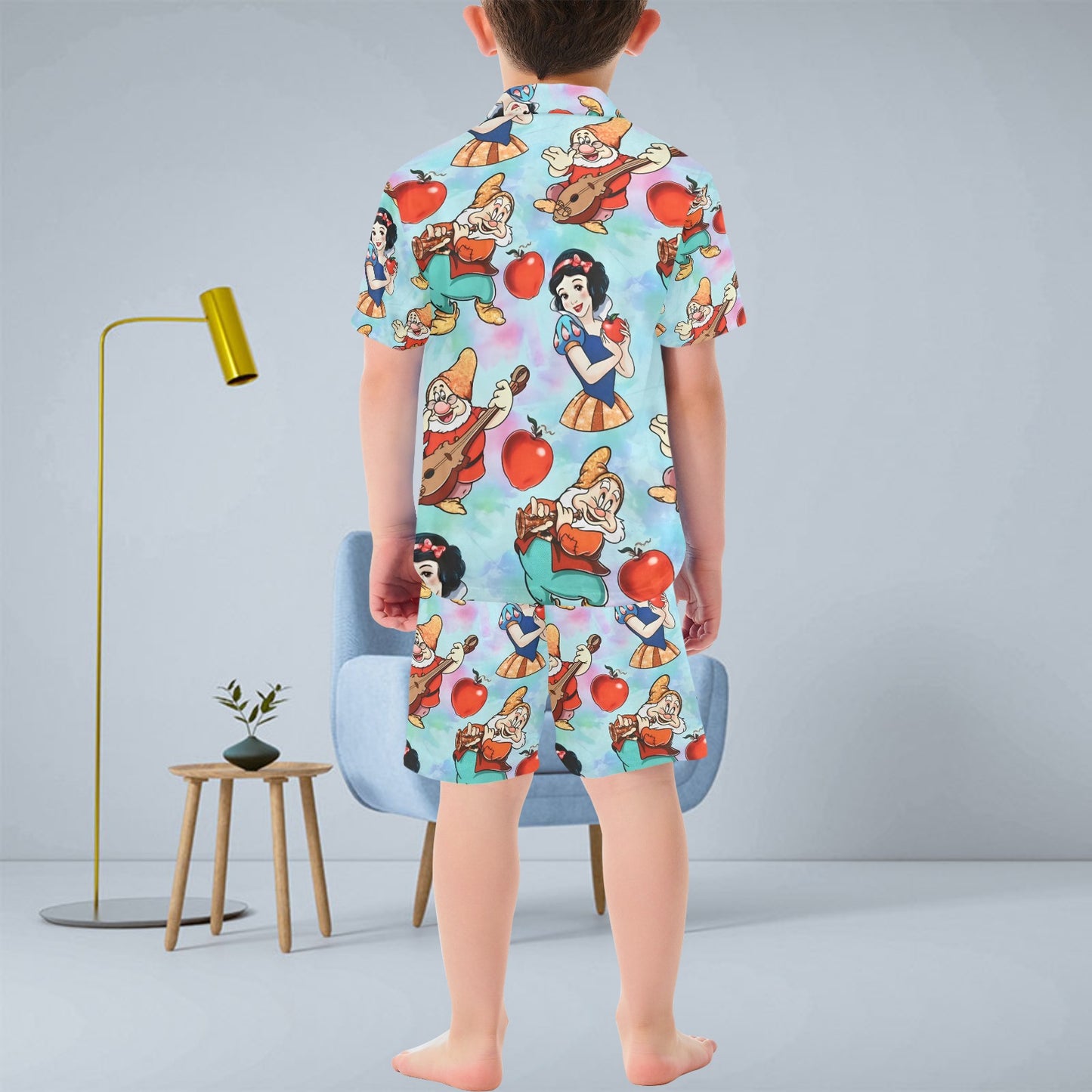 Snow White V-Neck Short Pyjama Set