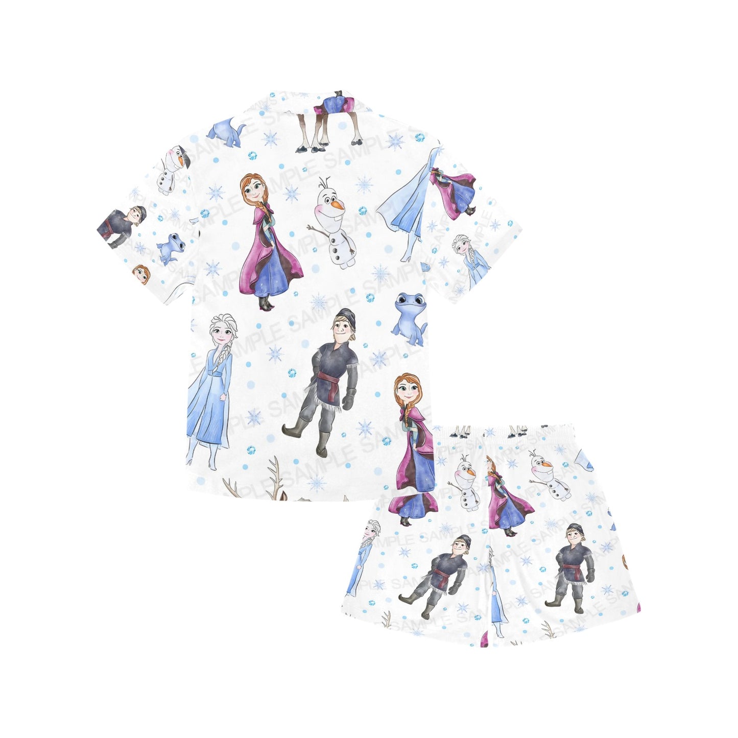 Frozen V-Neck Short Pyjama Set