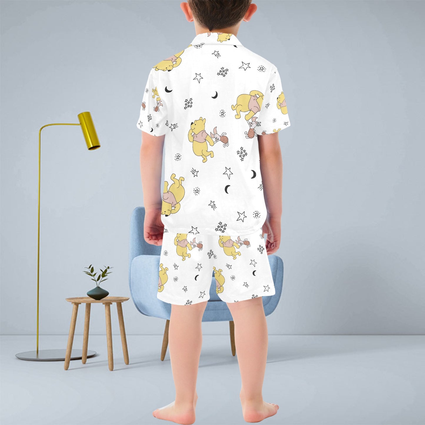 Winnie Pooh V-Neck Short Pyjama Set