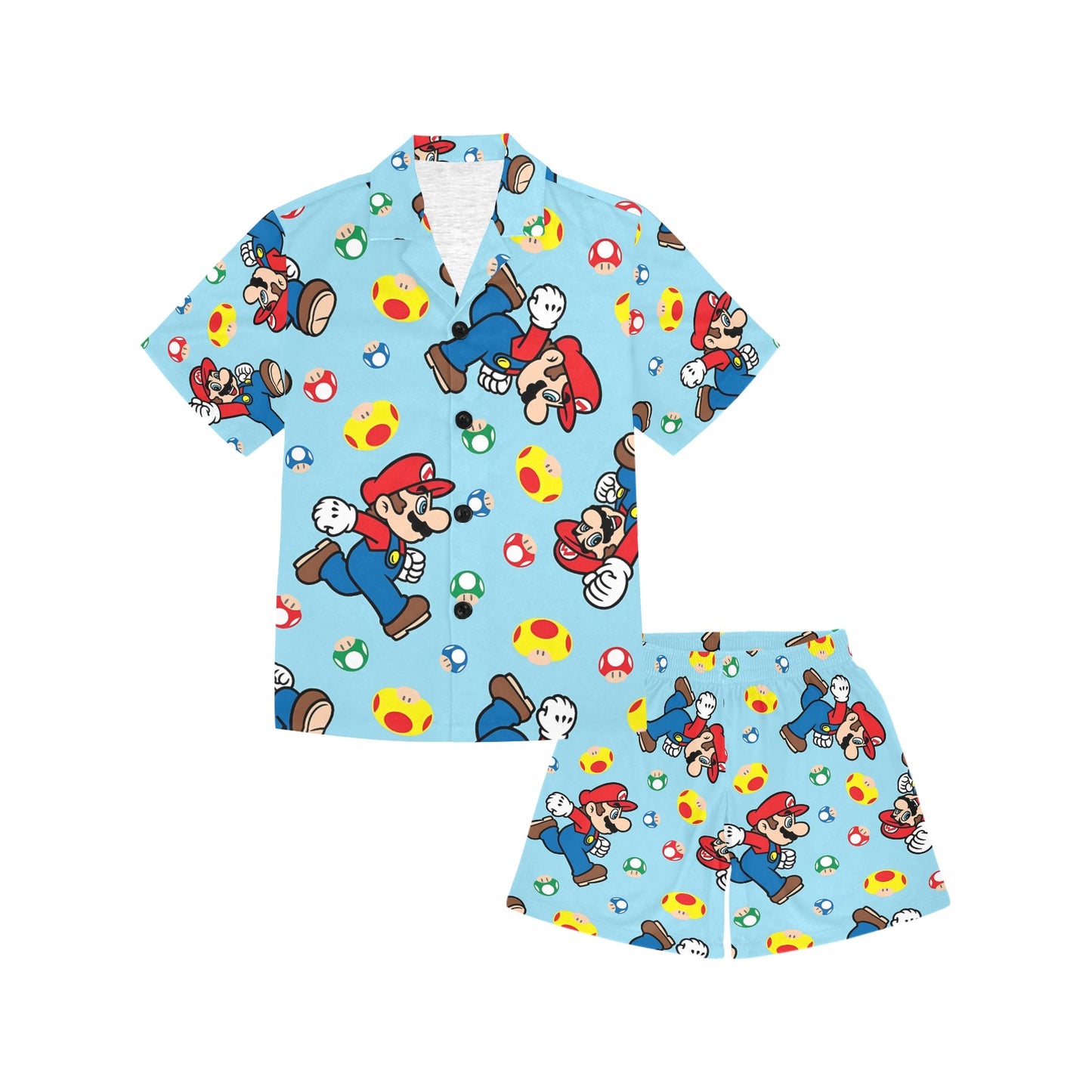 Super Mario V-Neck Short Pyjama Set