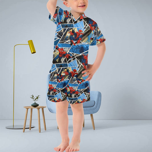 Spiderman V-Neck Short Pyjama Set