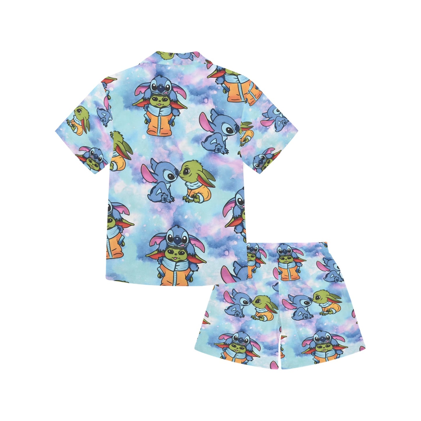 Stitch V-Neck Short Pyjama Set