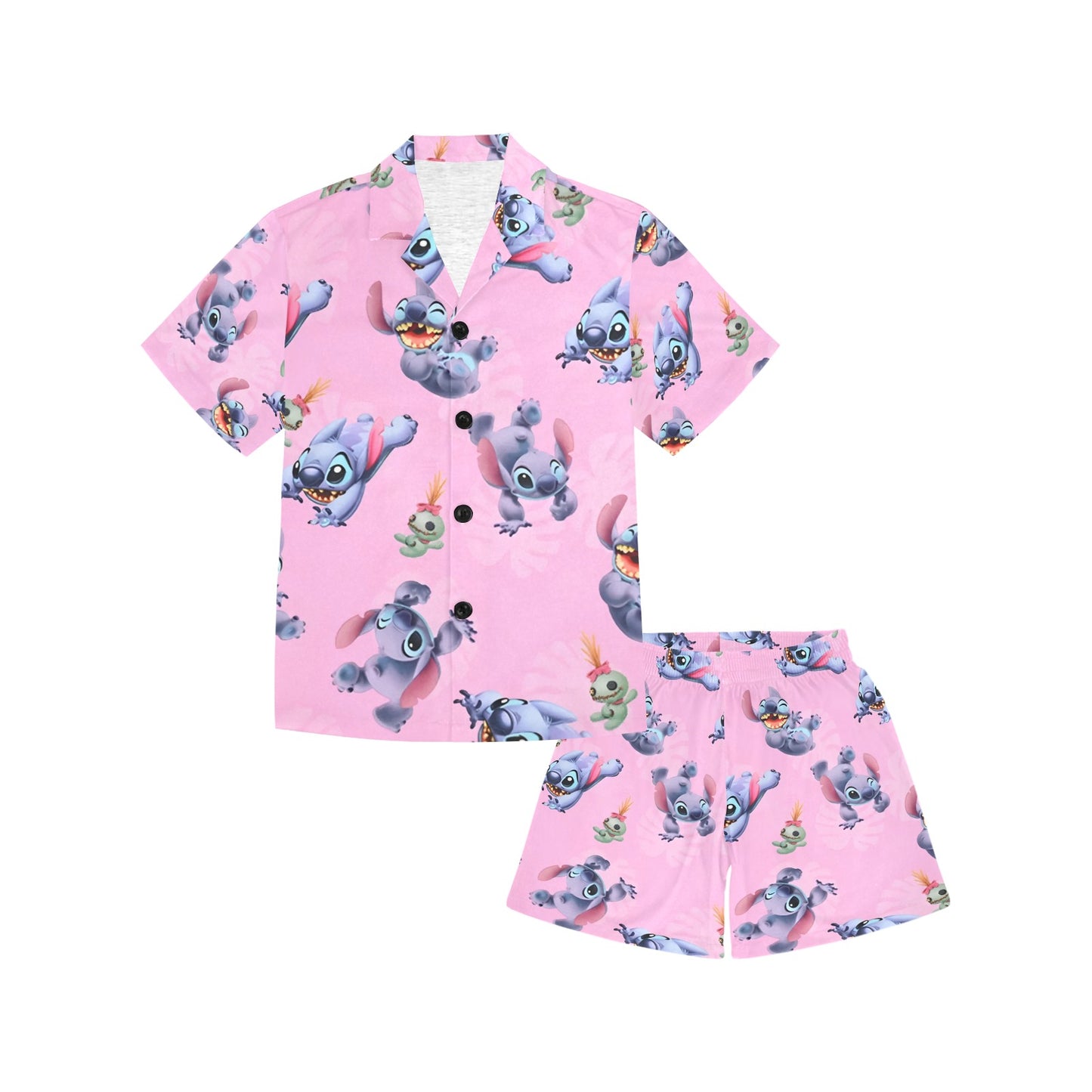 Stitch V-Neck Short Pyjama Set
