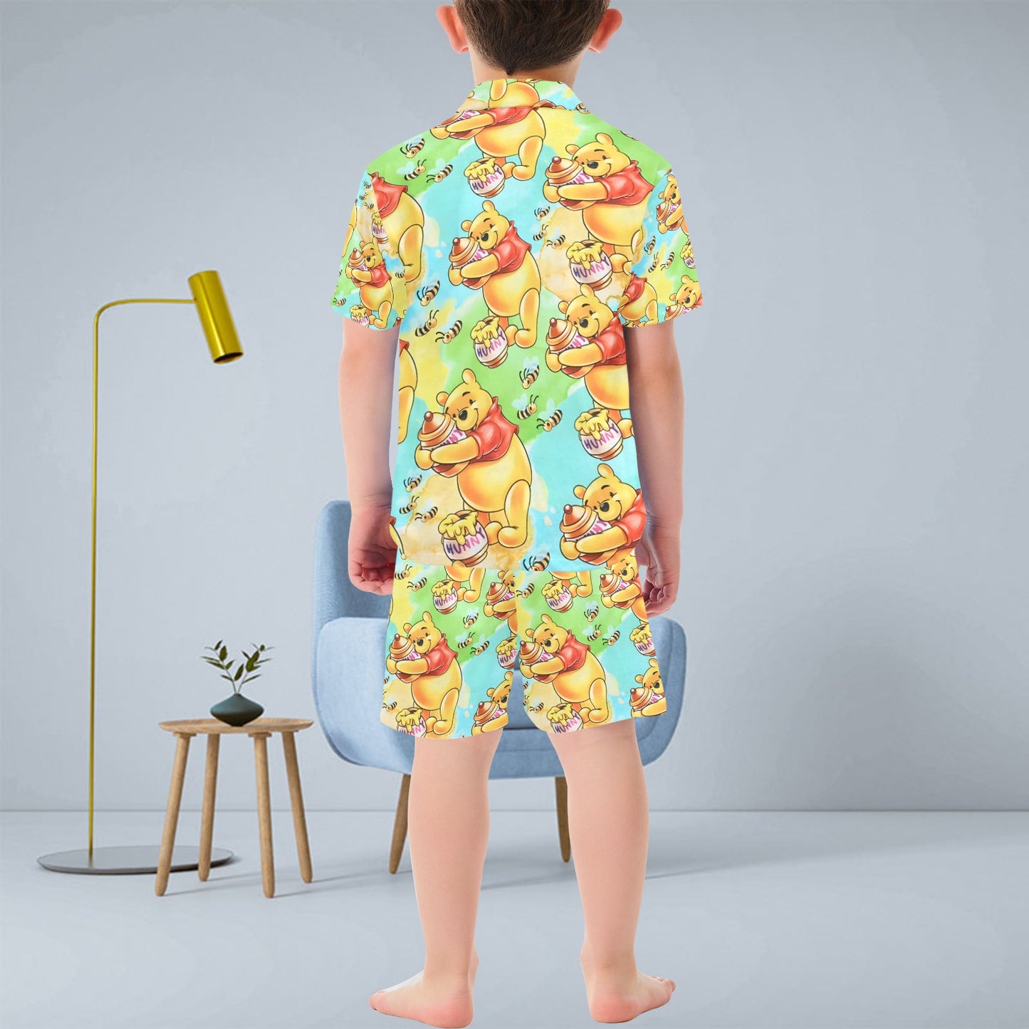 Winnien the Pooh V-Neck Short Pyjama Set