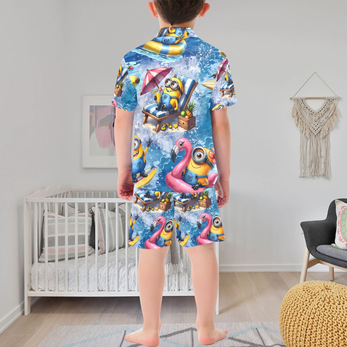 Minions V-Neck Short Pyjama Set