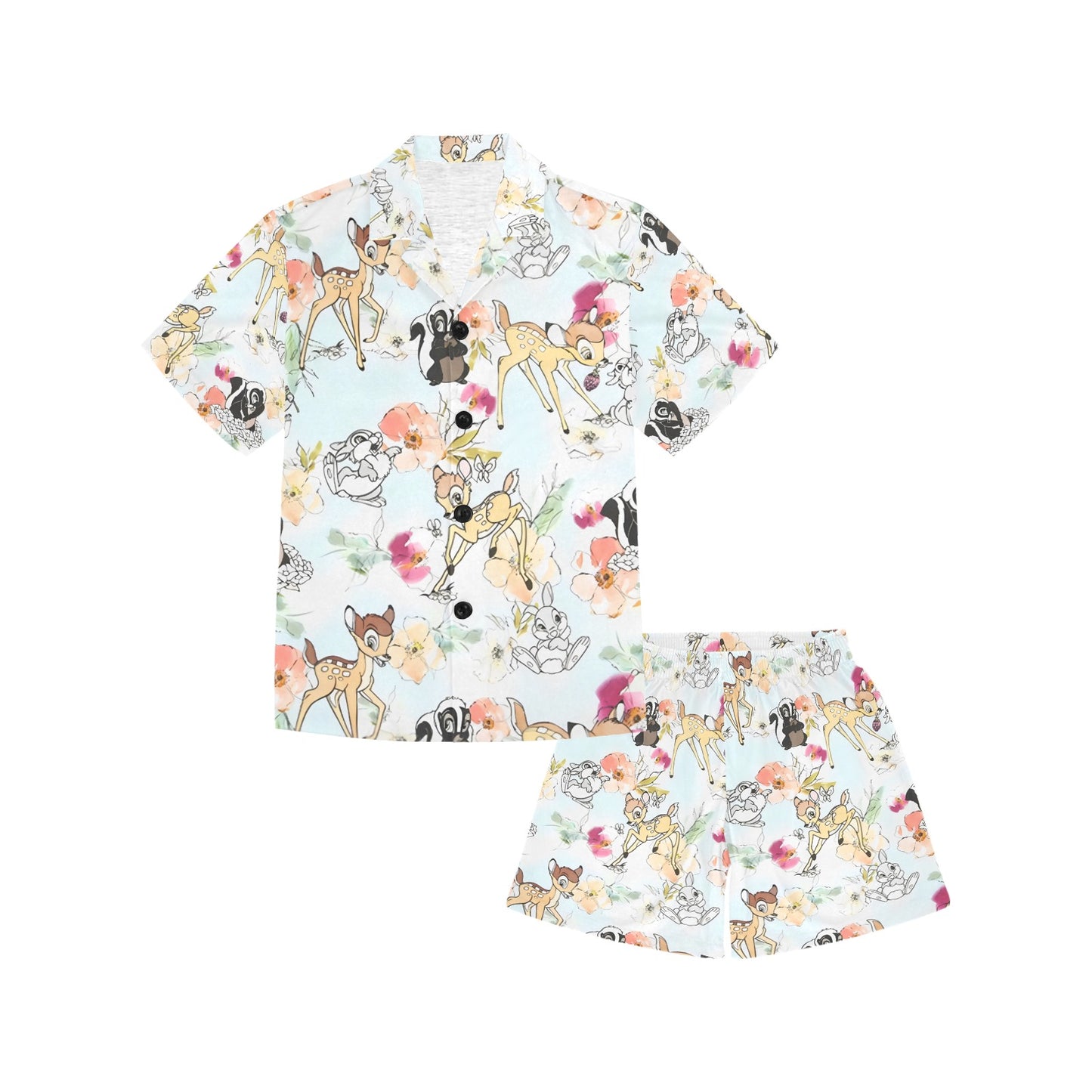 Bambi V-Neck Short Pyjama Set