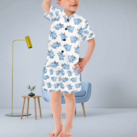 A Little Dr. Seuss V-Neck Short Pyjama Set