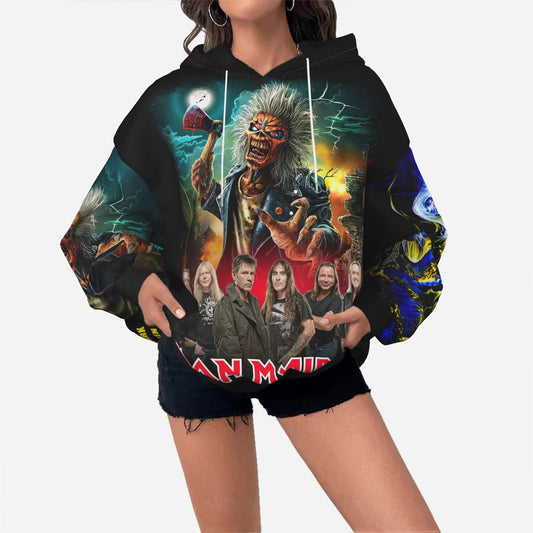 IRON MAIDEN TOUR 2025/2026  Women's Hoodie Drop Shoulder-Air Layer 230 GSM