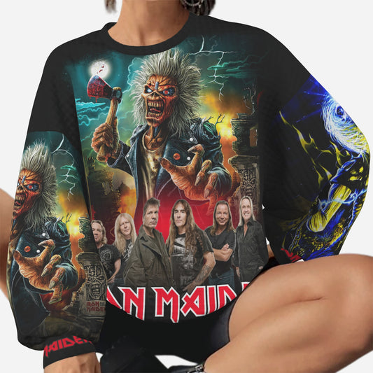 Iron Maiden Women's Sweatshirt Drop Shoulder