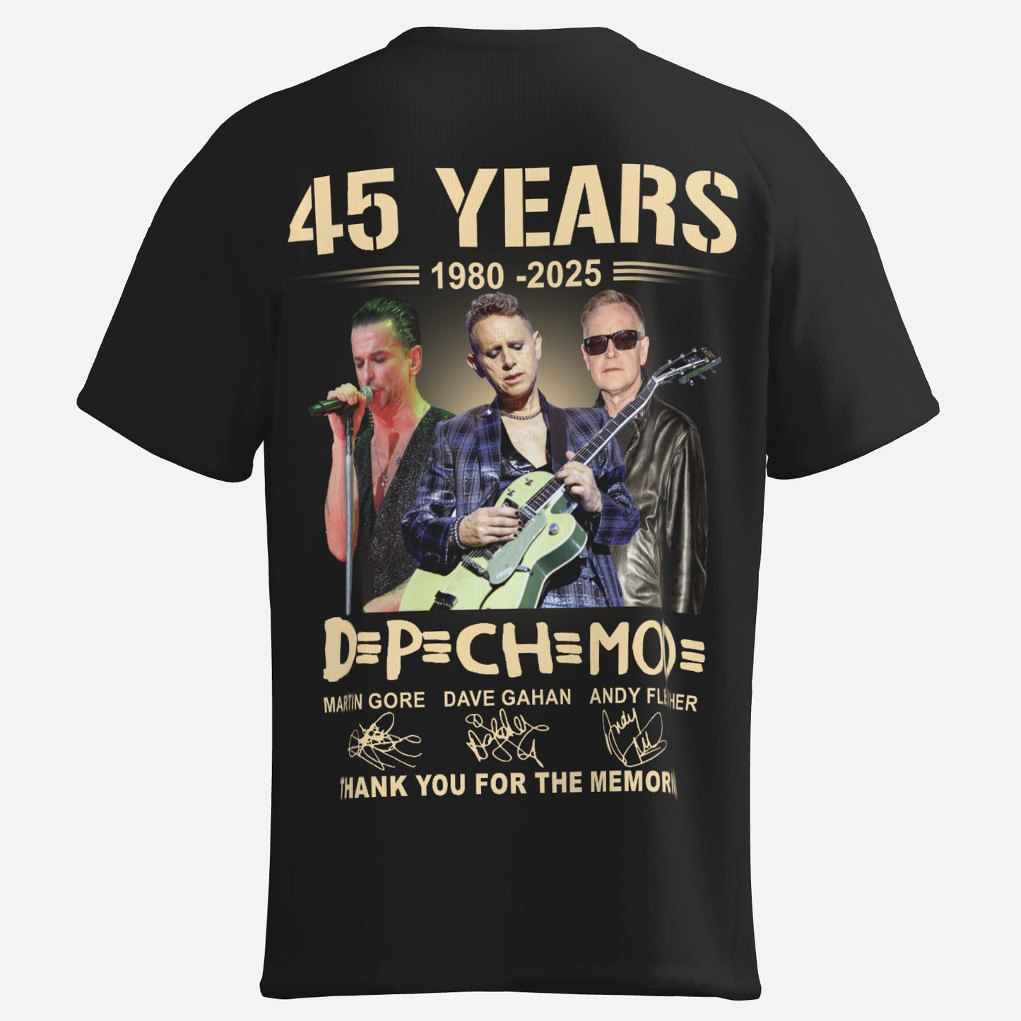 Depeche Mode Men's Patchwork Athletic T-Shirt-Imitation Cotton 170 GSM