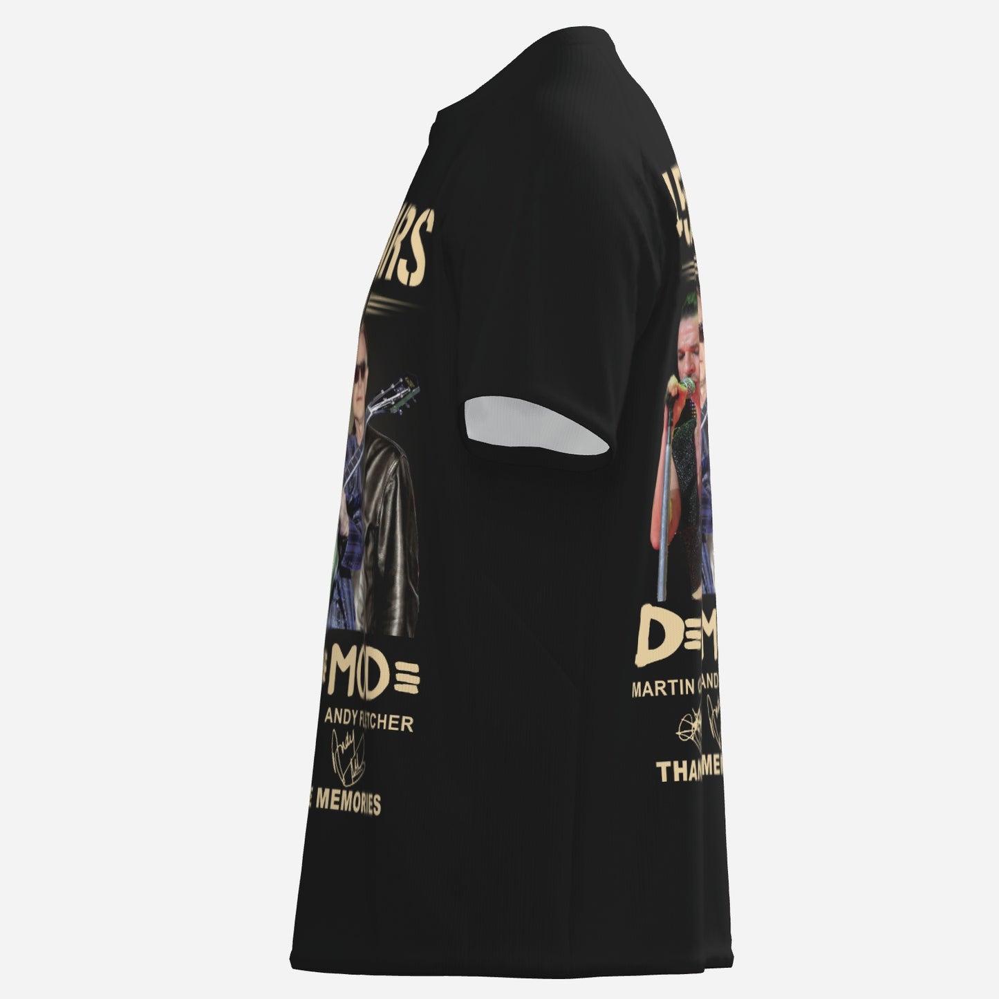 Depeche Mode Men's Patchwork Athletic T-Shirt-Imitation Cotton 170 GSM