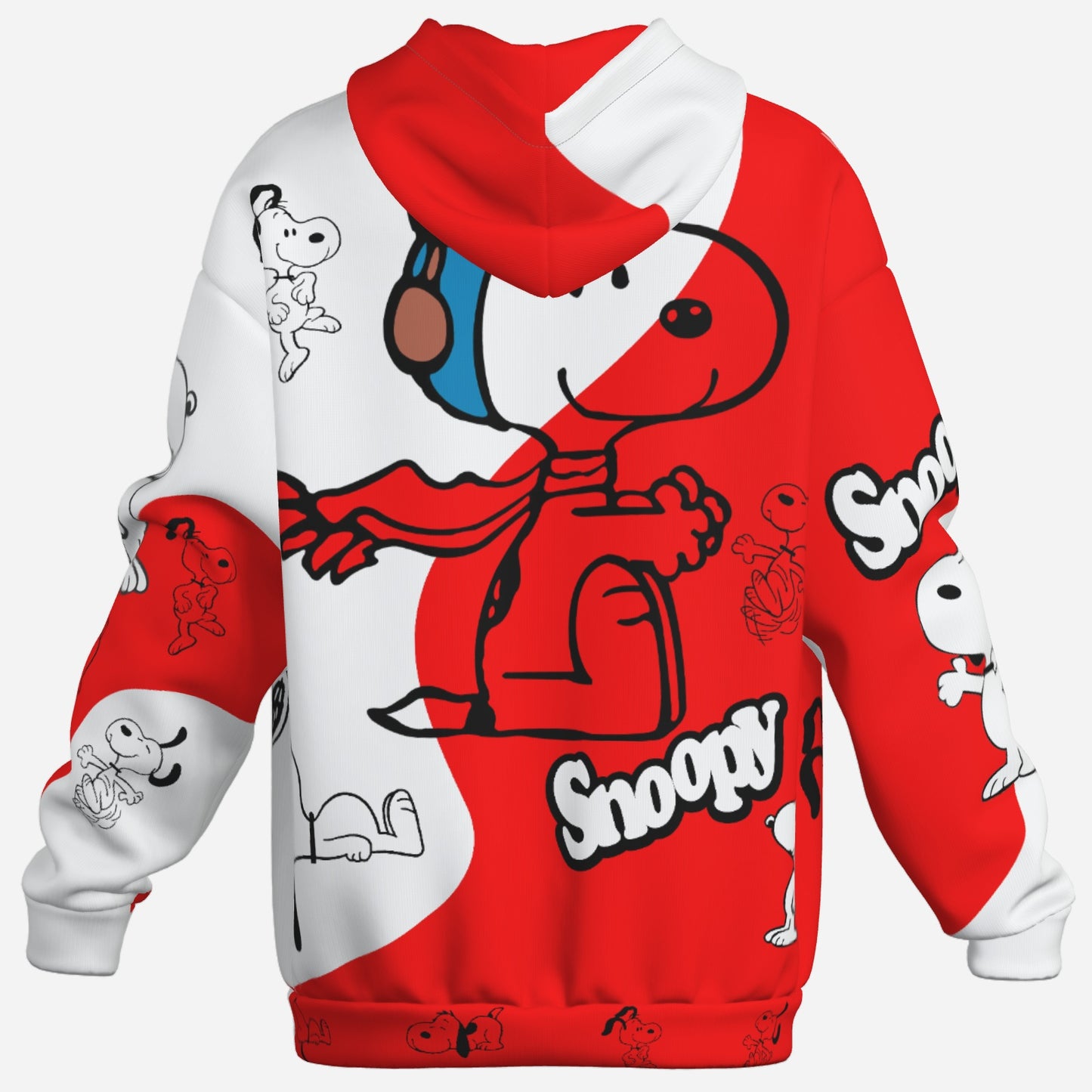 Snoopy Men's Hoodie with Pocket-Air Layer 200 GSM