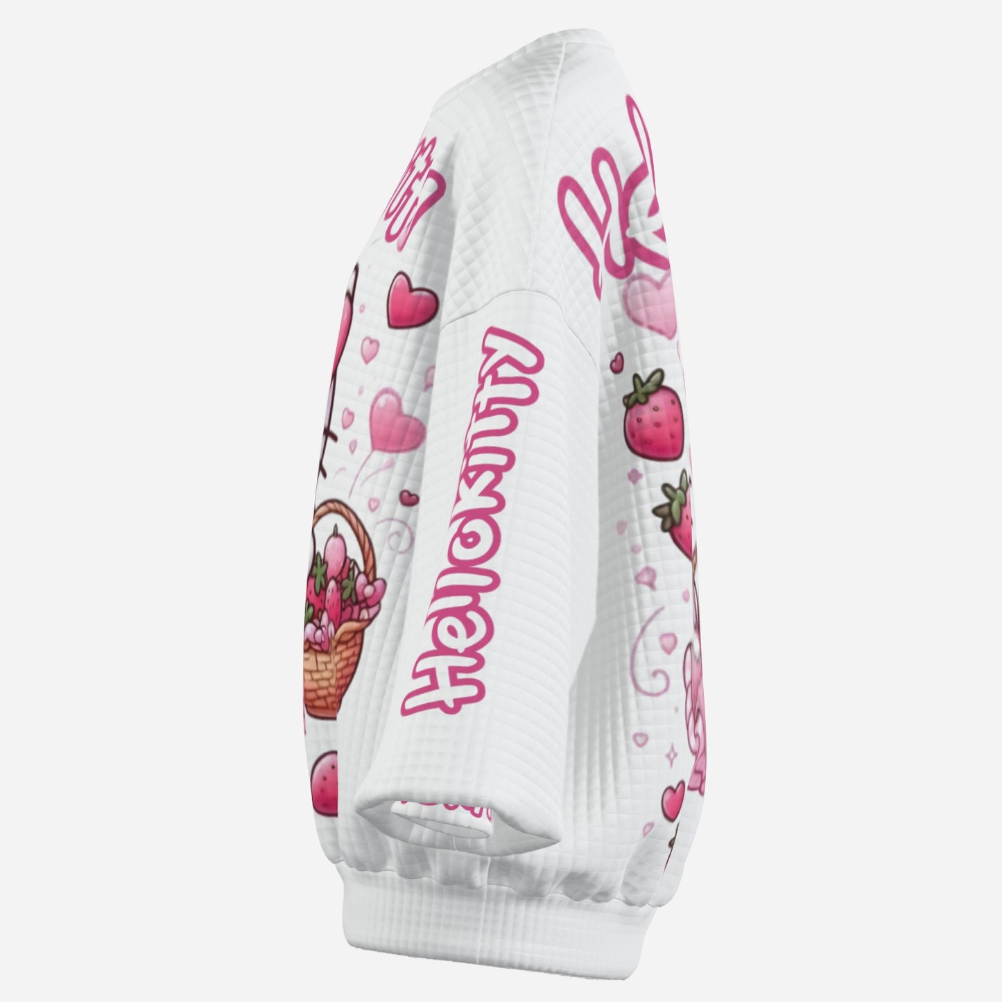 Hello Kitty Women's Sweatshirt Drop Shoulder