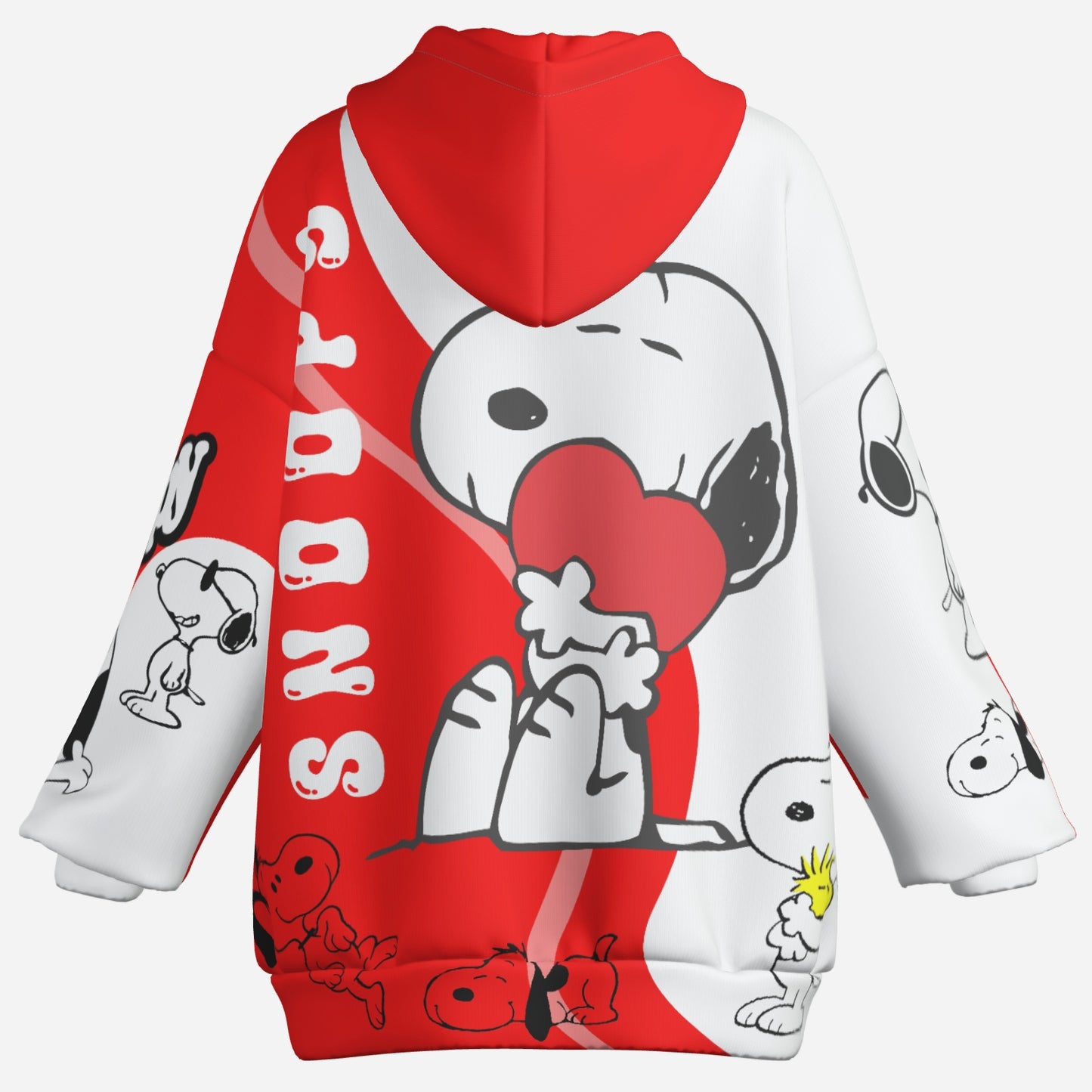Snoopy  Women's Full-Zip Hoodie Jacket-Air Layer 230 GSM