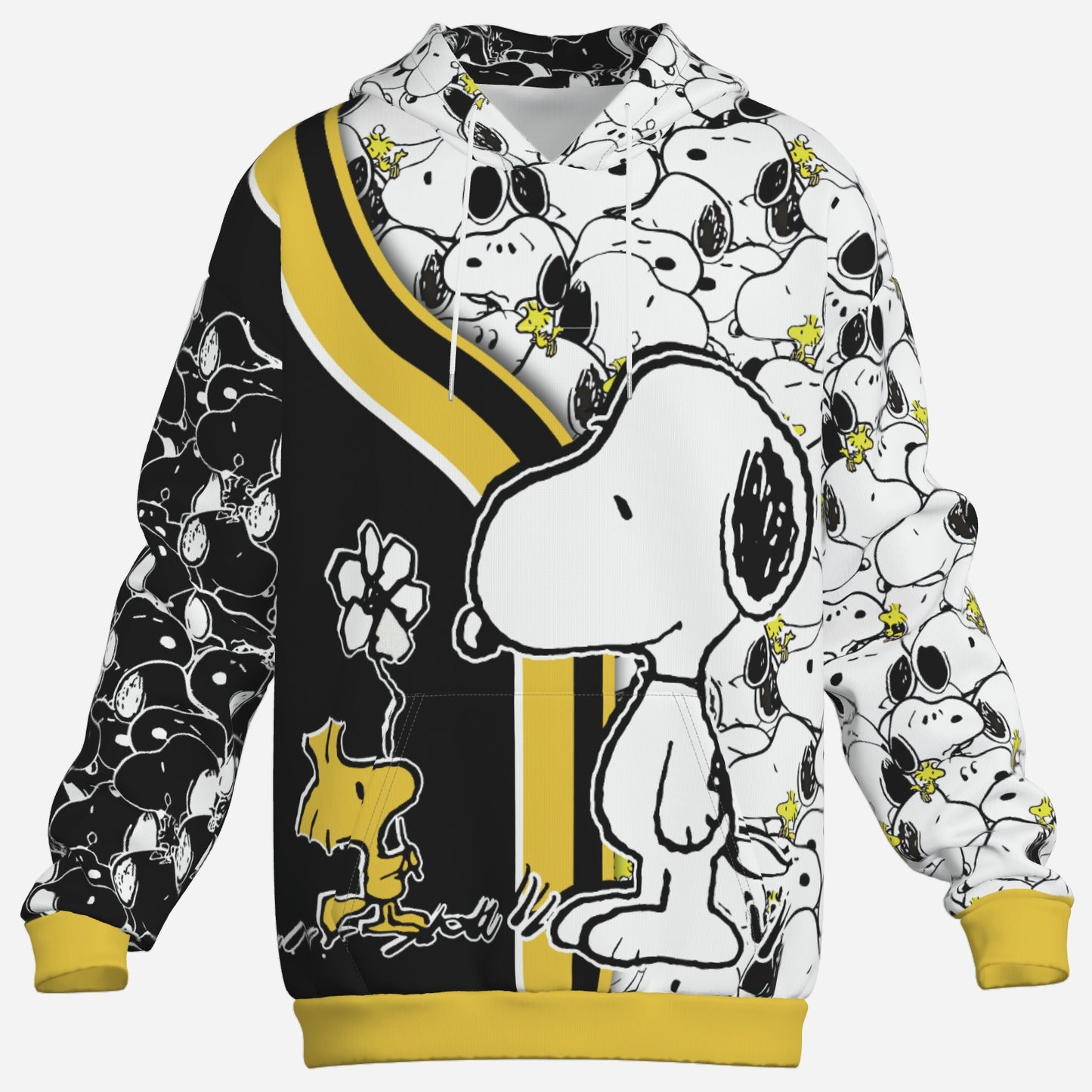 Snoopy Men's Hoodie with Pocket-Air Layer 200 GSM