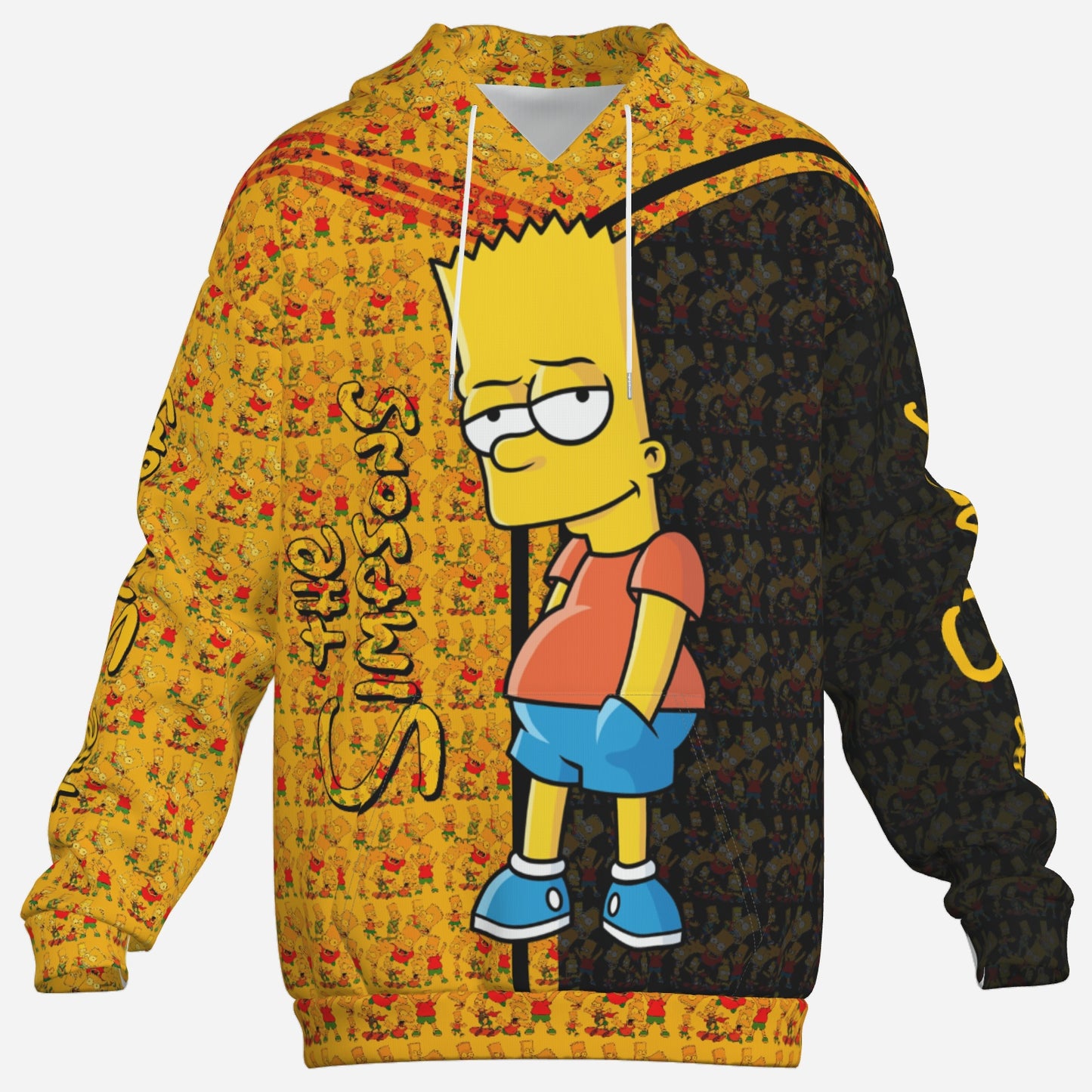 Bart Simpson Men's Hoodie with Pocket-Air Layer 200 GSM