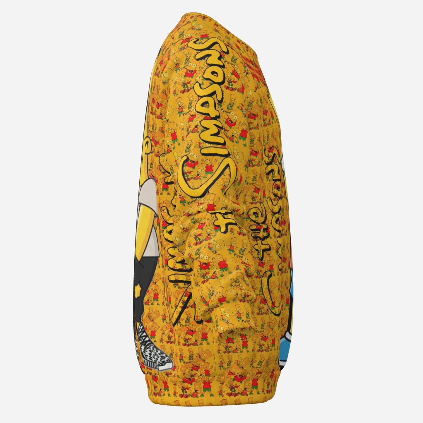 Bart Simpson  Men's Sweatshirt Raglan-Air Layer 200 GSM