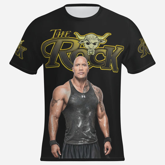 THE ROCK  Men's T-Shirt Short Sleeve-Imitation Cotton 170 GSM