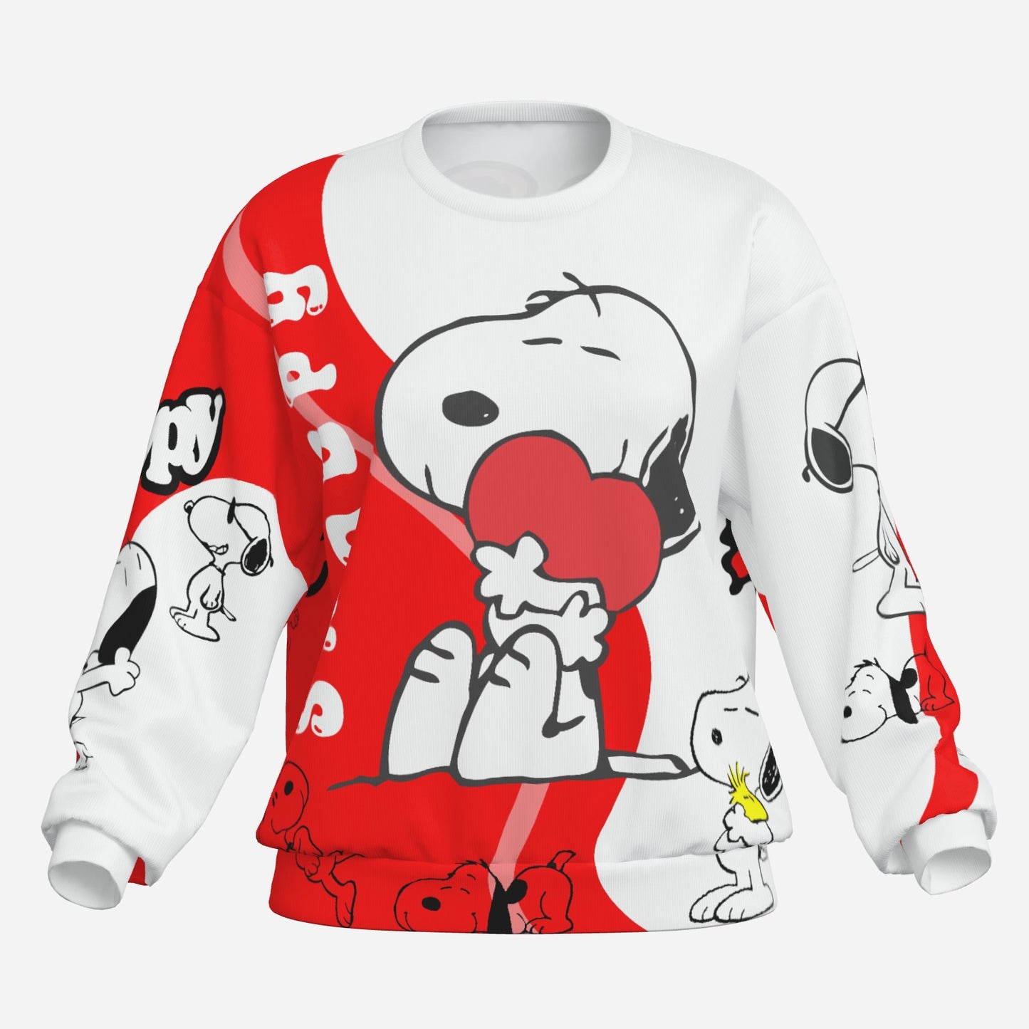 Snoppy Women's Casual Sweatshirts-Air Layer 200 GSM