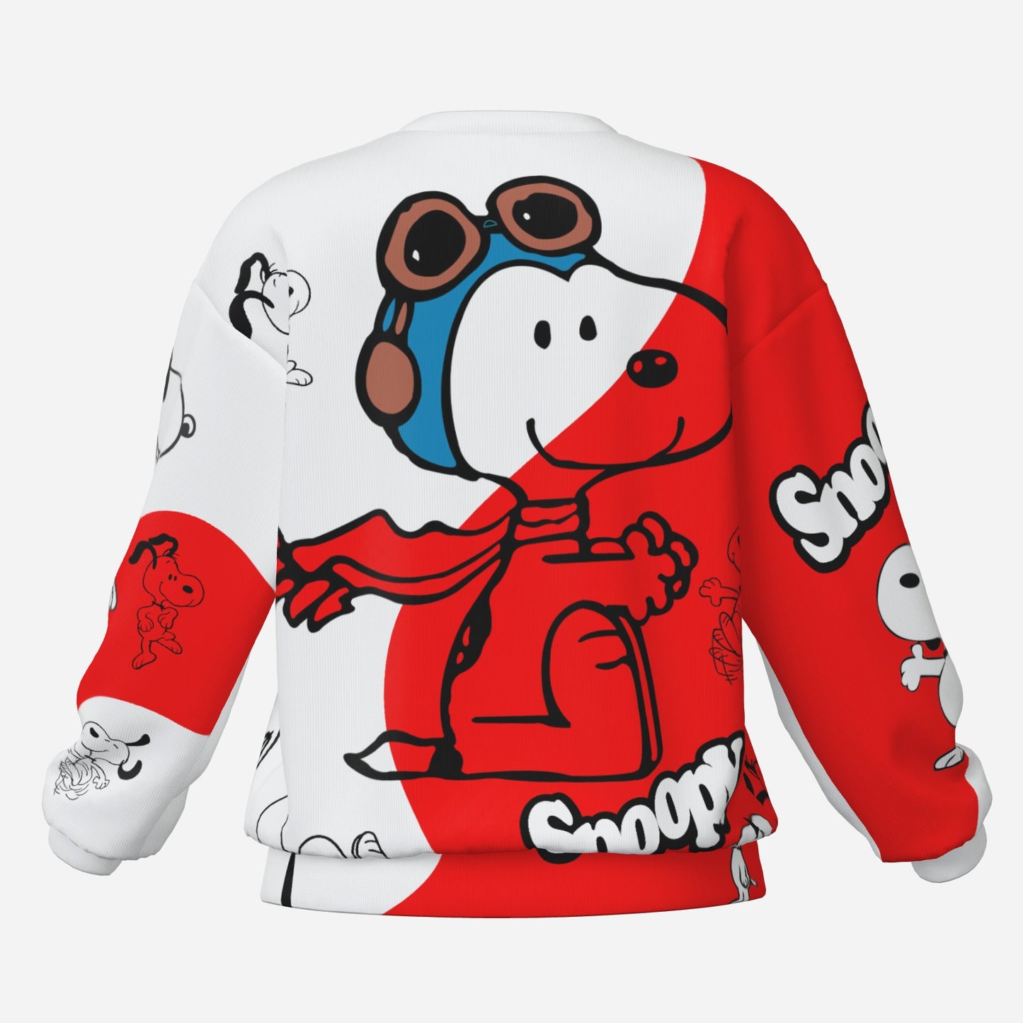 Snoppy Women's Casual Sweatshirts-Air Layer 200 GSM