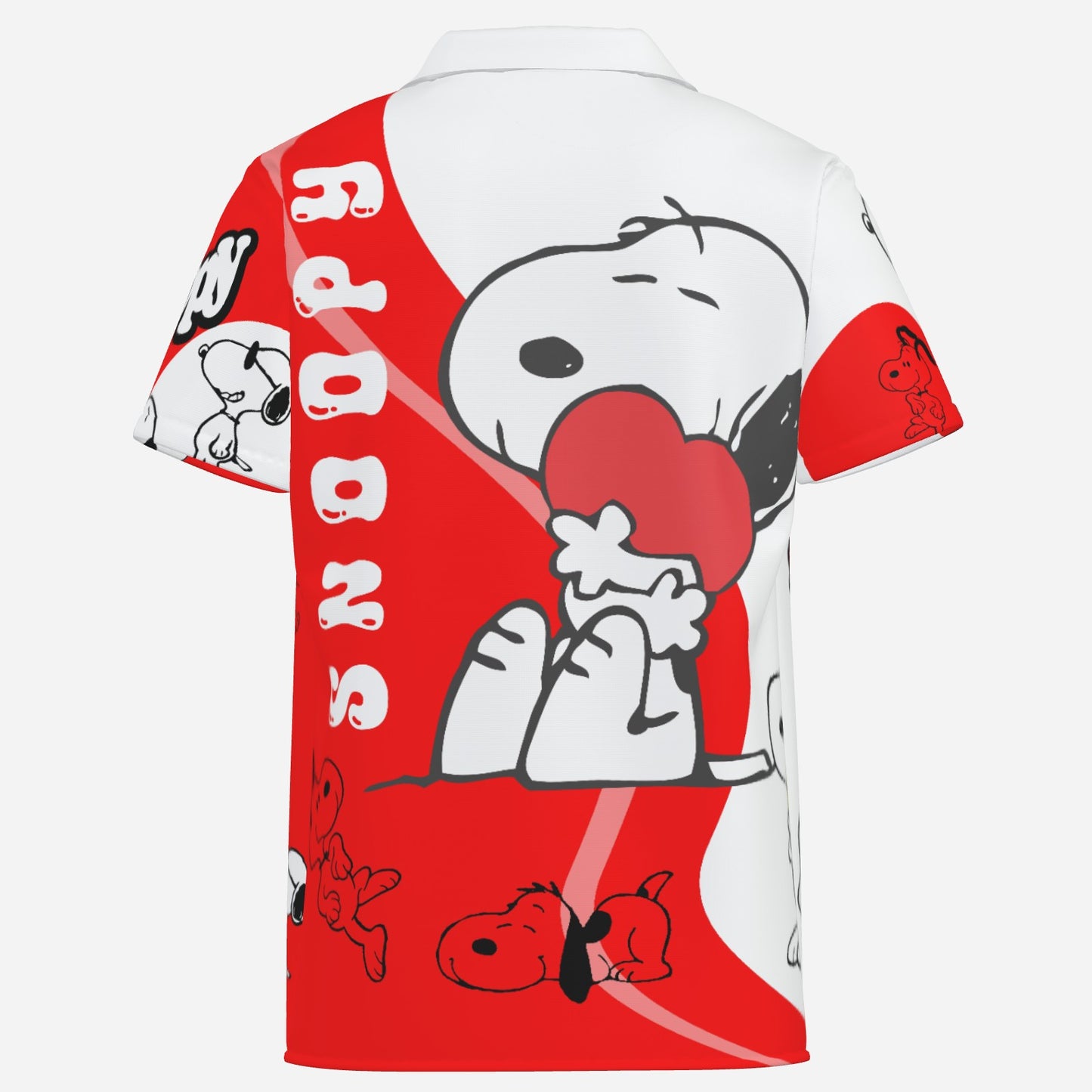 Snoopy Men's Lapel Hawaiian Shirt