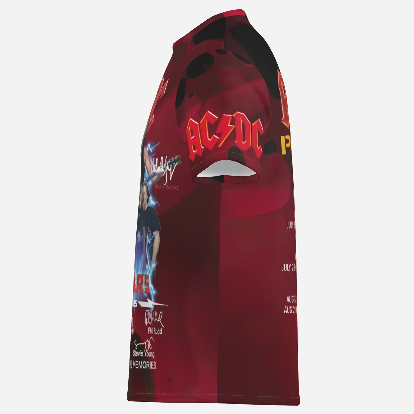 AC/DC PWR UP Men's T-Shirt Short Sleeve-Imitation Cotton 170 GSM