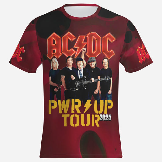 AC/DC Men's T-Shirt Short Sleeve-Imitation Cotton 170 GSM