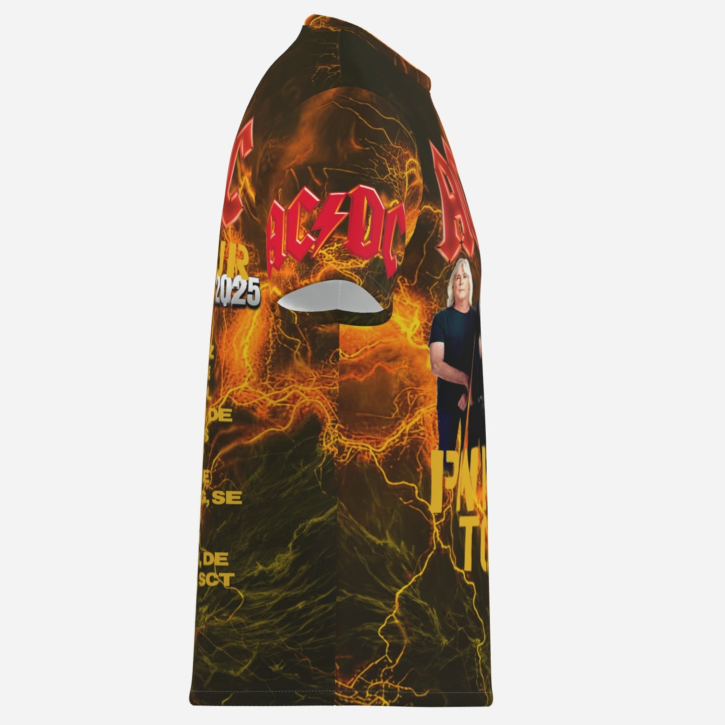 AC/DC PWR UP Men's T-Shirt Short Sleeve-Imitation Cotton 170 GSM