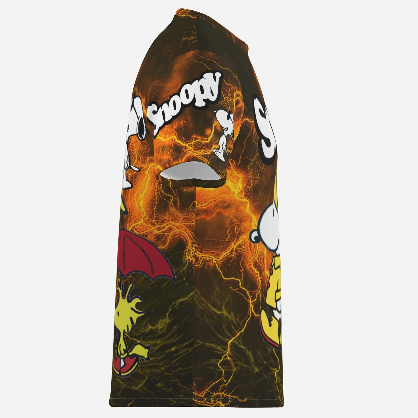 Snoopy Men's T-Shirt Short Sleeve-Imitation Cotton 170 GSM
