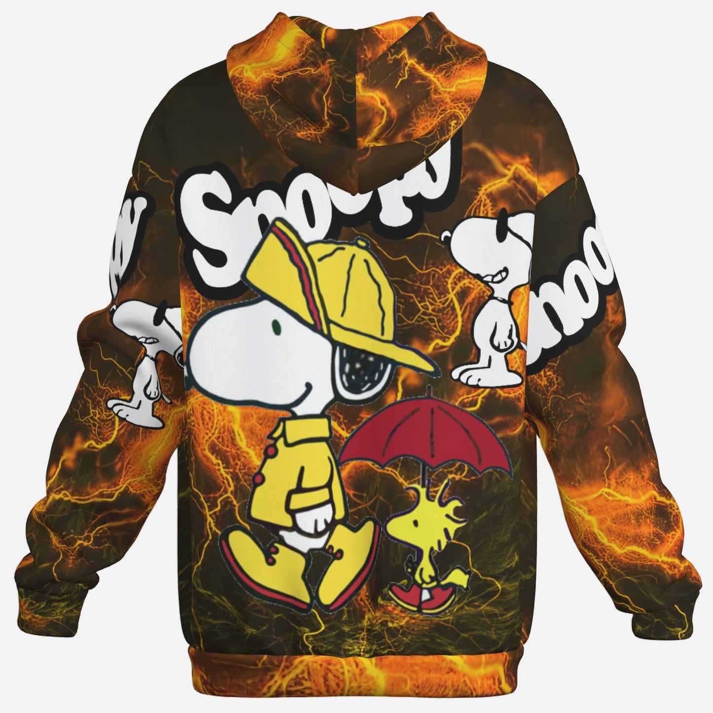 Snoopy Men's Hoodie with Pocket-Air Layer 200 GSM
