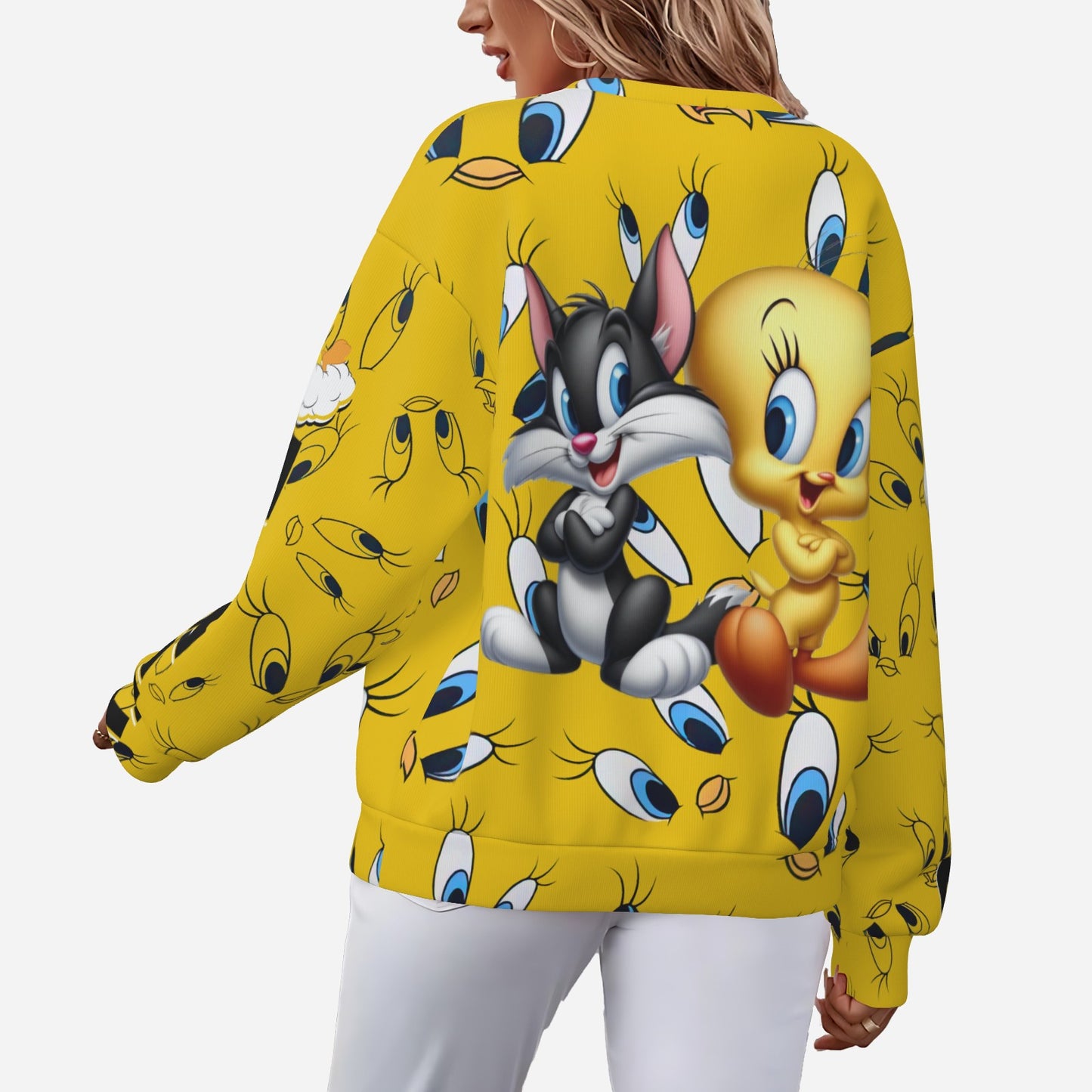 Tweety Women's Casual Sweatshirts-Air Layer 200 GSM