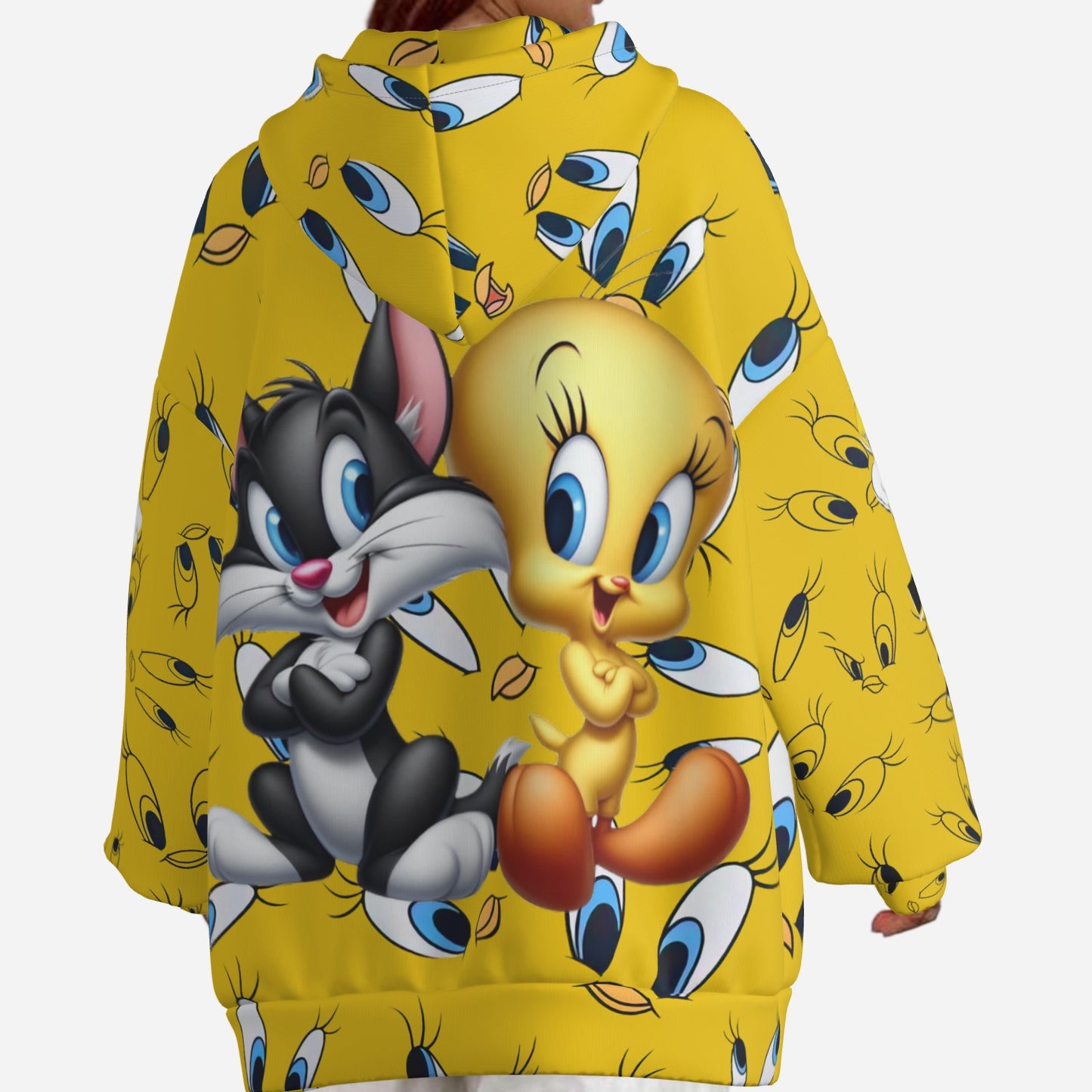 Tweety Women's Full-Zip Hoodie Jacket-Air Layer 230 GSM