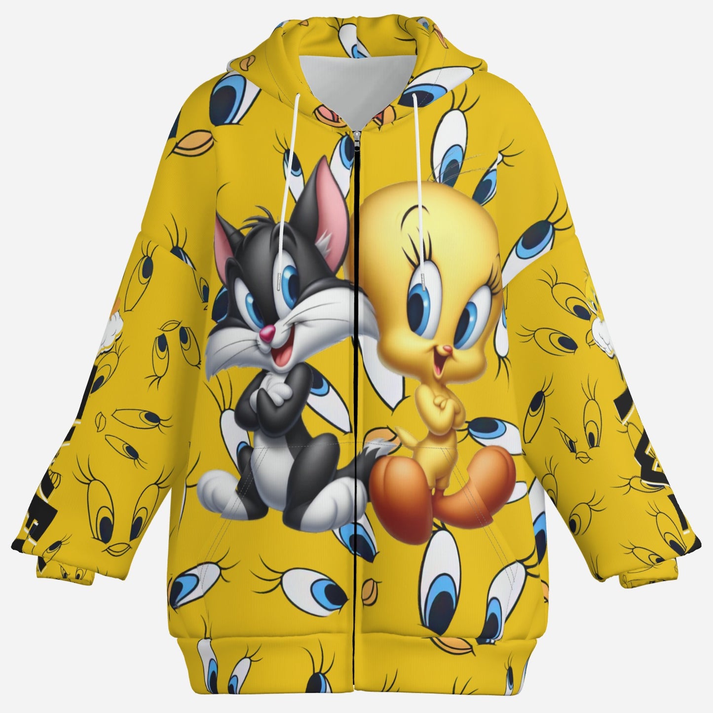 Tweety Women's Full-Zip Hoodie Jacket-Air Layer 230 GSM